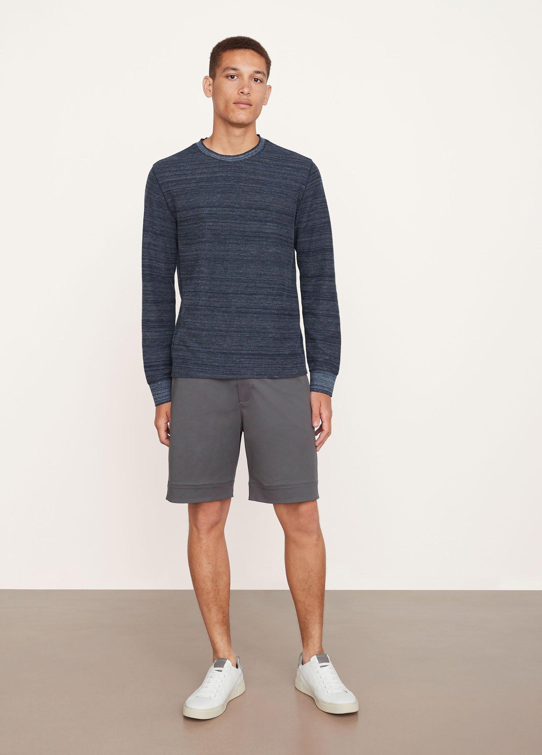 Heather Thermal Long Sleeve Crew Neck Shirt Product Image