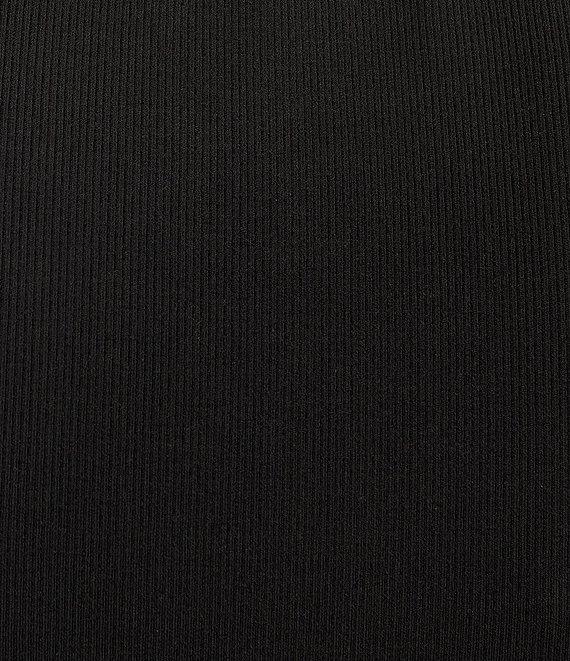 Gianni Bini Dena Ribbed Knit Crew Neck Sleeveless Tie Waist Coordinating Cropped Top Product Image