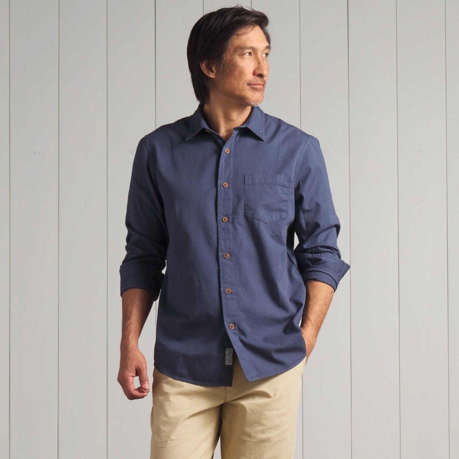 Lorenzo Dobby Weave Shirt - Old Navy Product Image