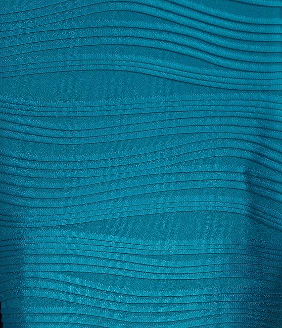 Jessica Howard Plus Size Wave Knit Fit and Flare Dress Product Image