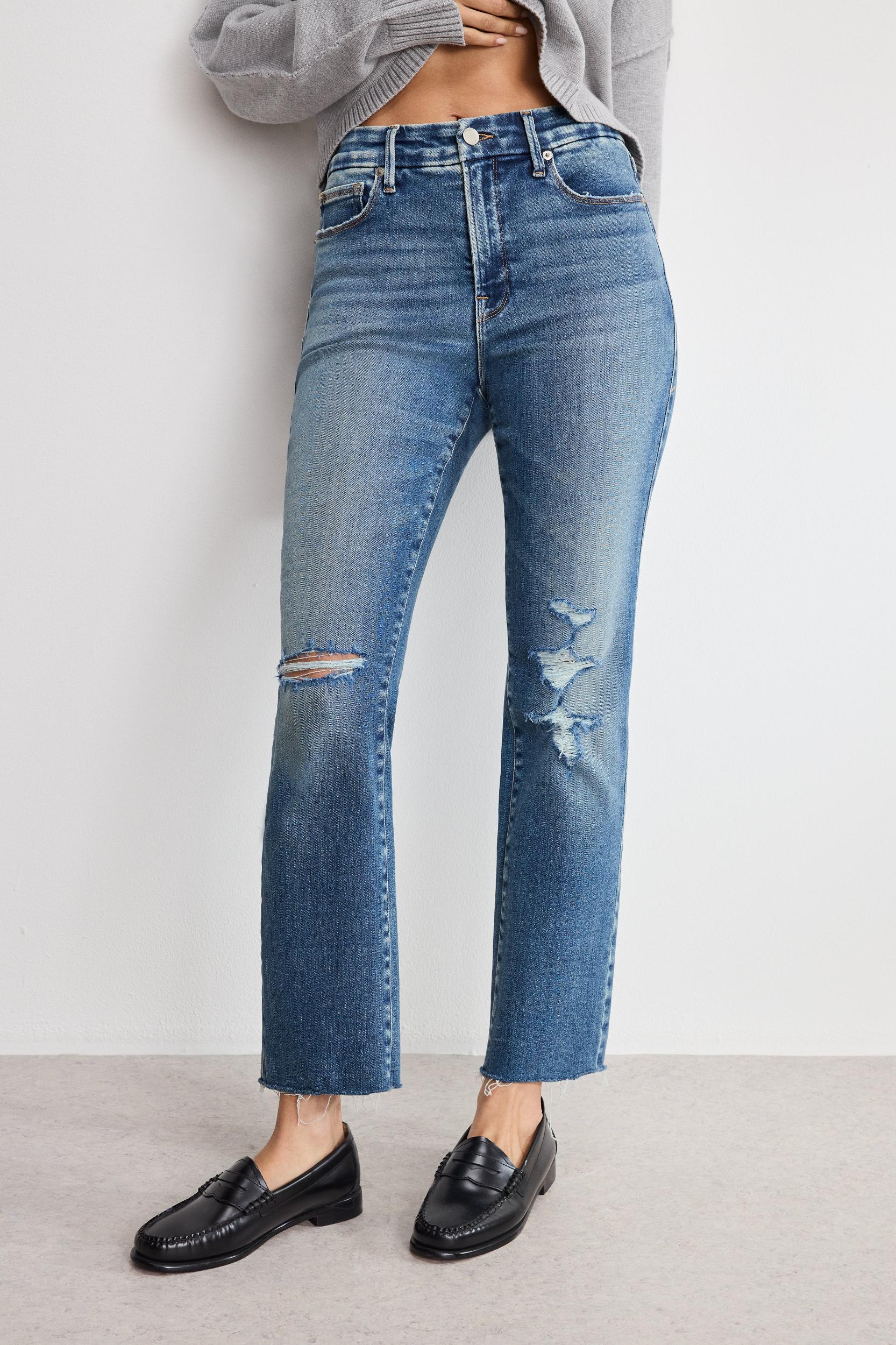SOFT TECH GOOD LEGS STRAIGHT JEANS | INDIGO1077 Product Image