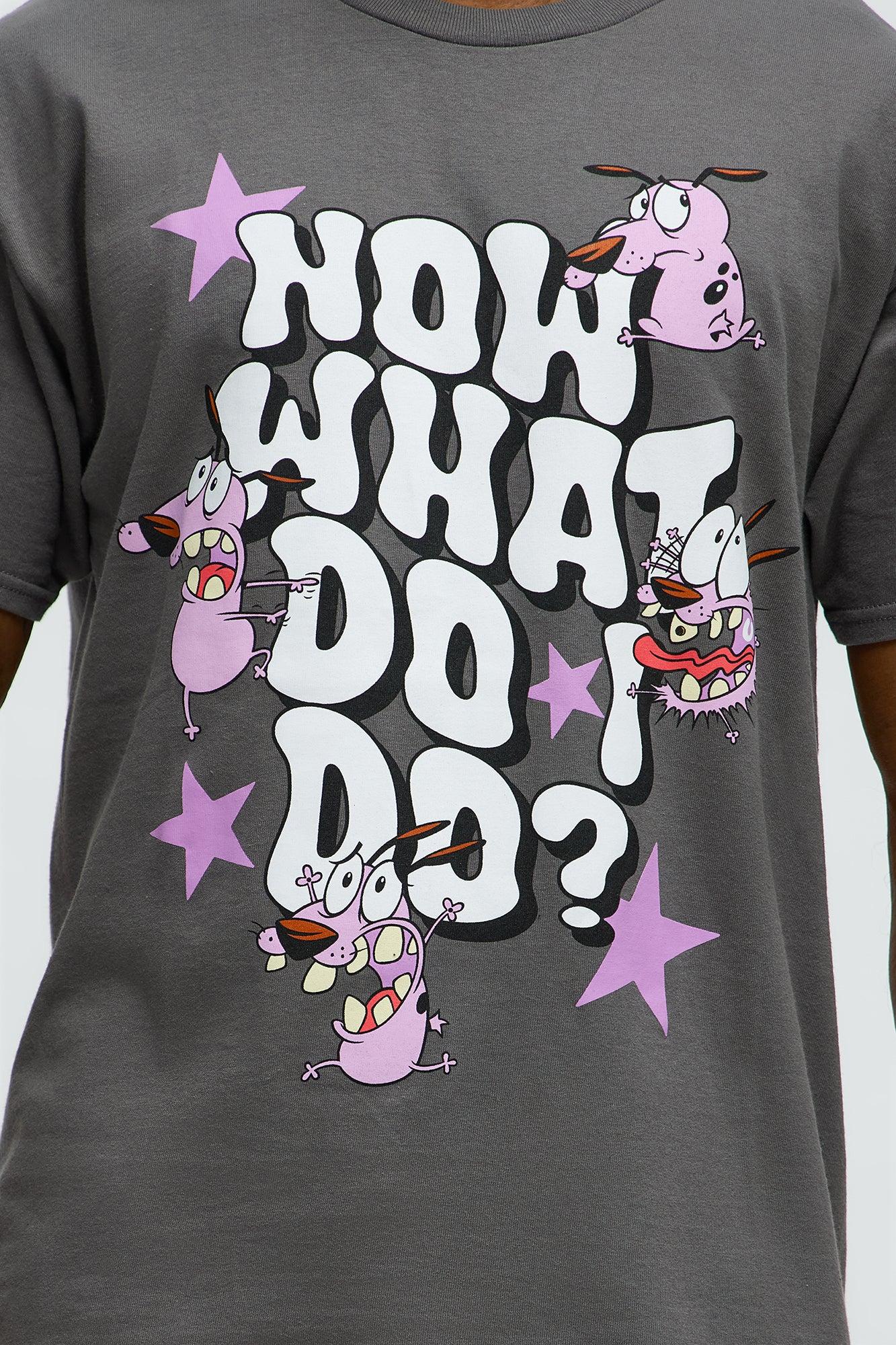 Courage The Cowardly Dog Show Short Sleeve Tee - Charcoal Product Image