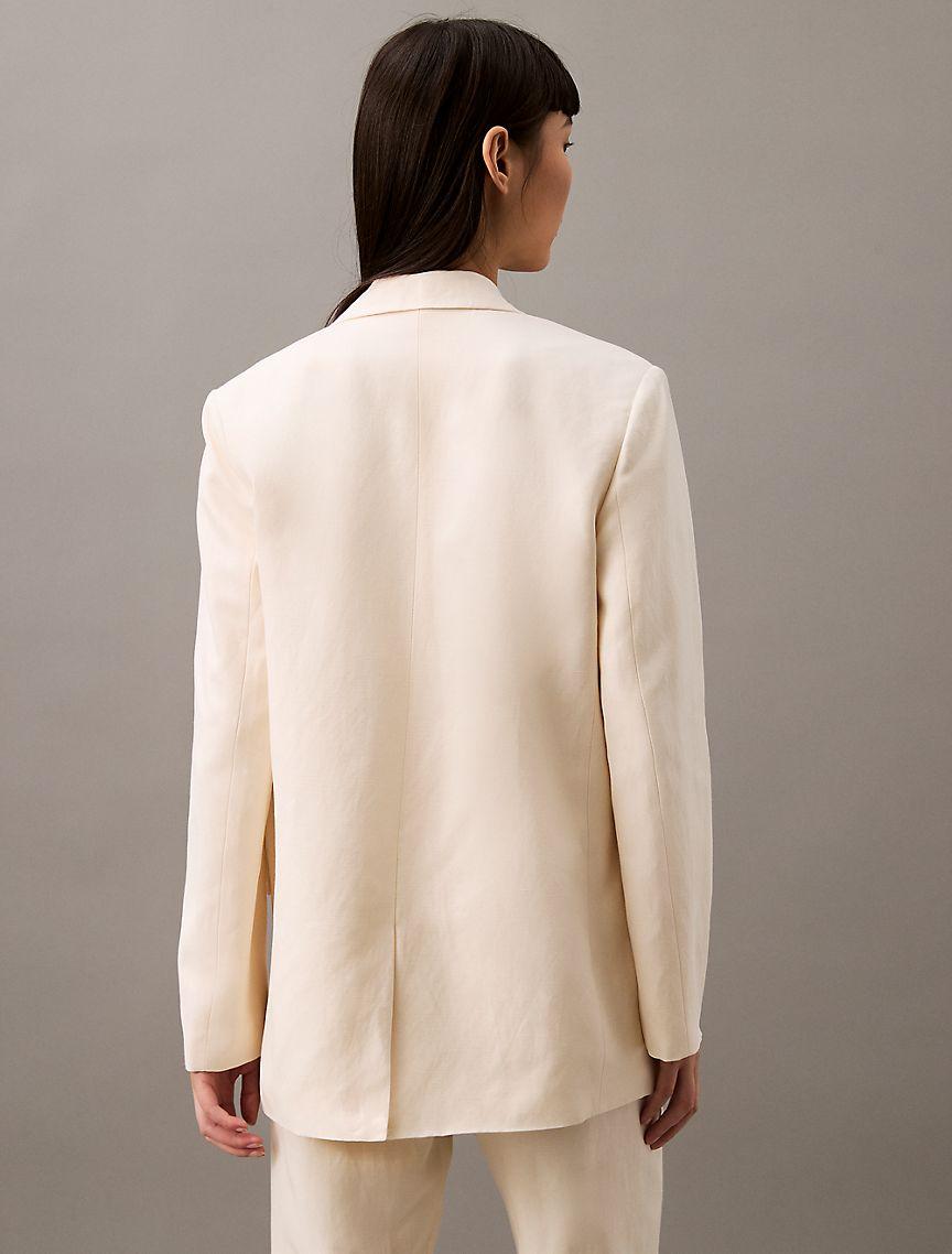 Linen Blend Blazer Product Image