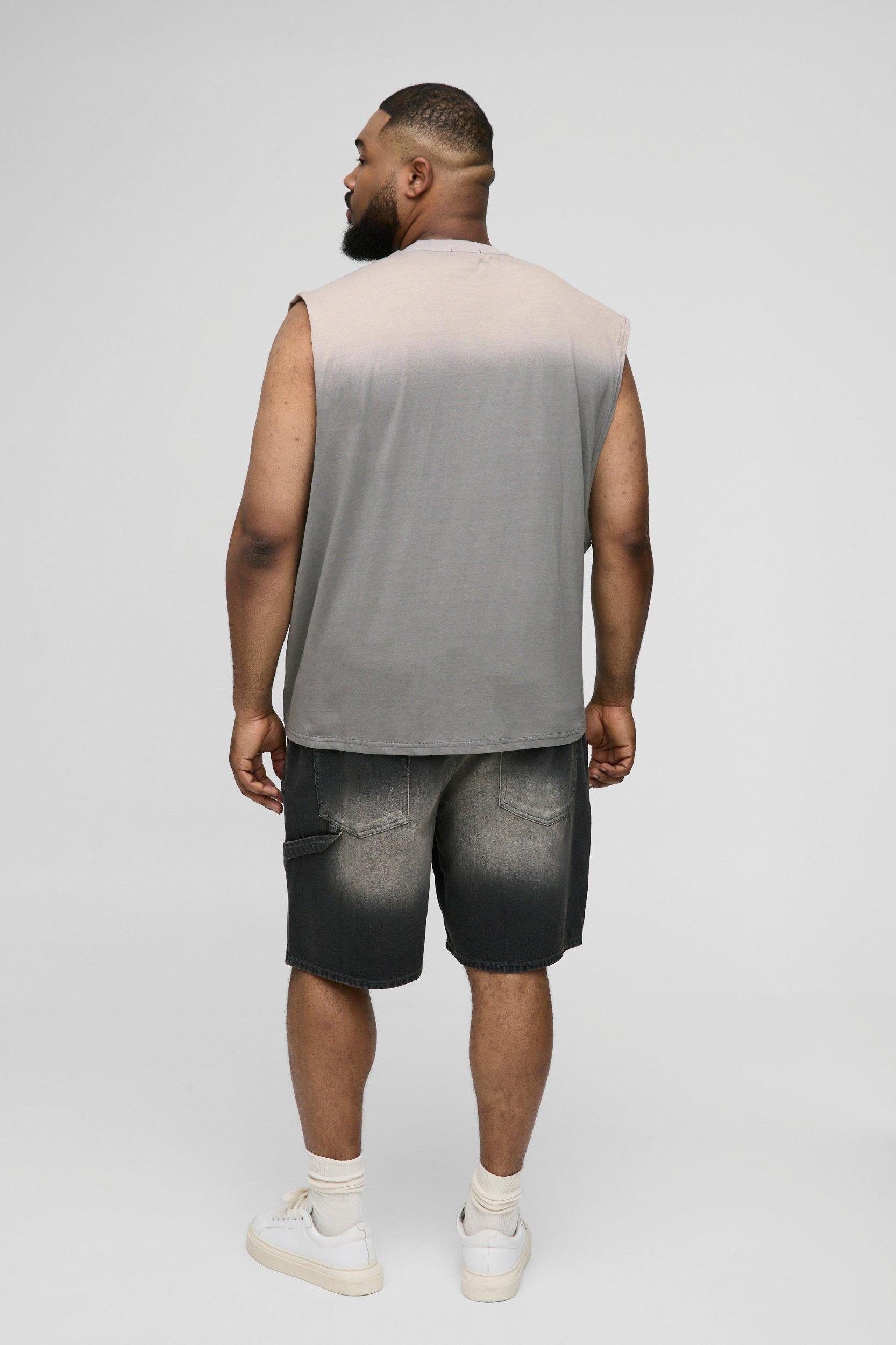 Plus Washed Boxy Tank | boohooMAN USA Product Image