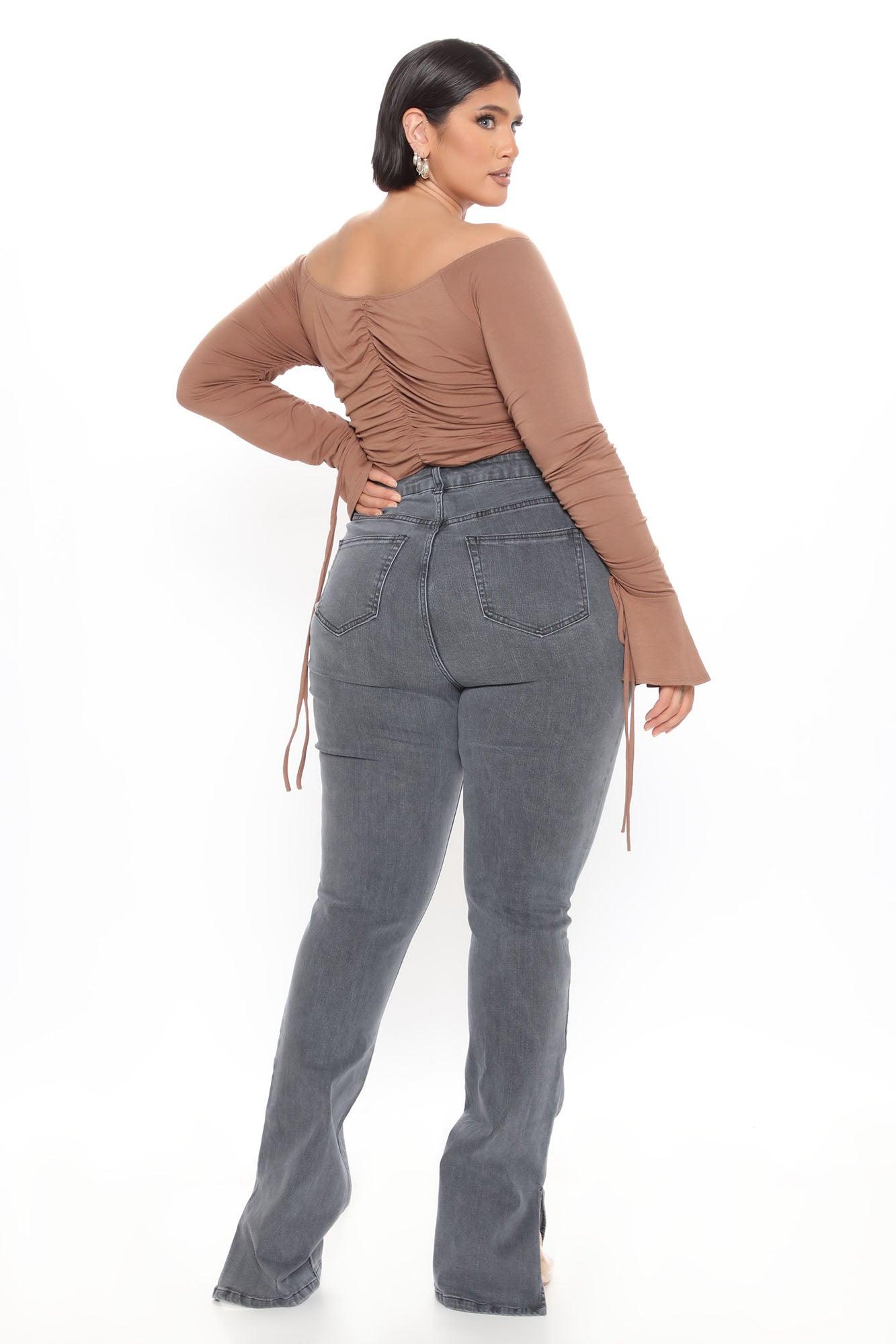 Tall Soho Side Split Skinny Jeans - Grey Product Image