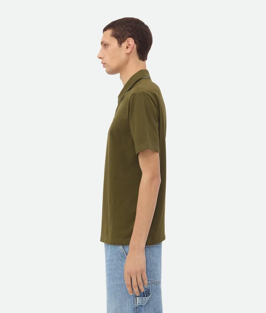 Men's Pima Cotton Jersey Polo in Olive oil Product Image