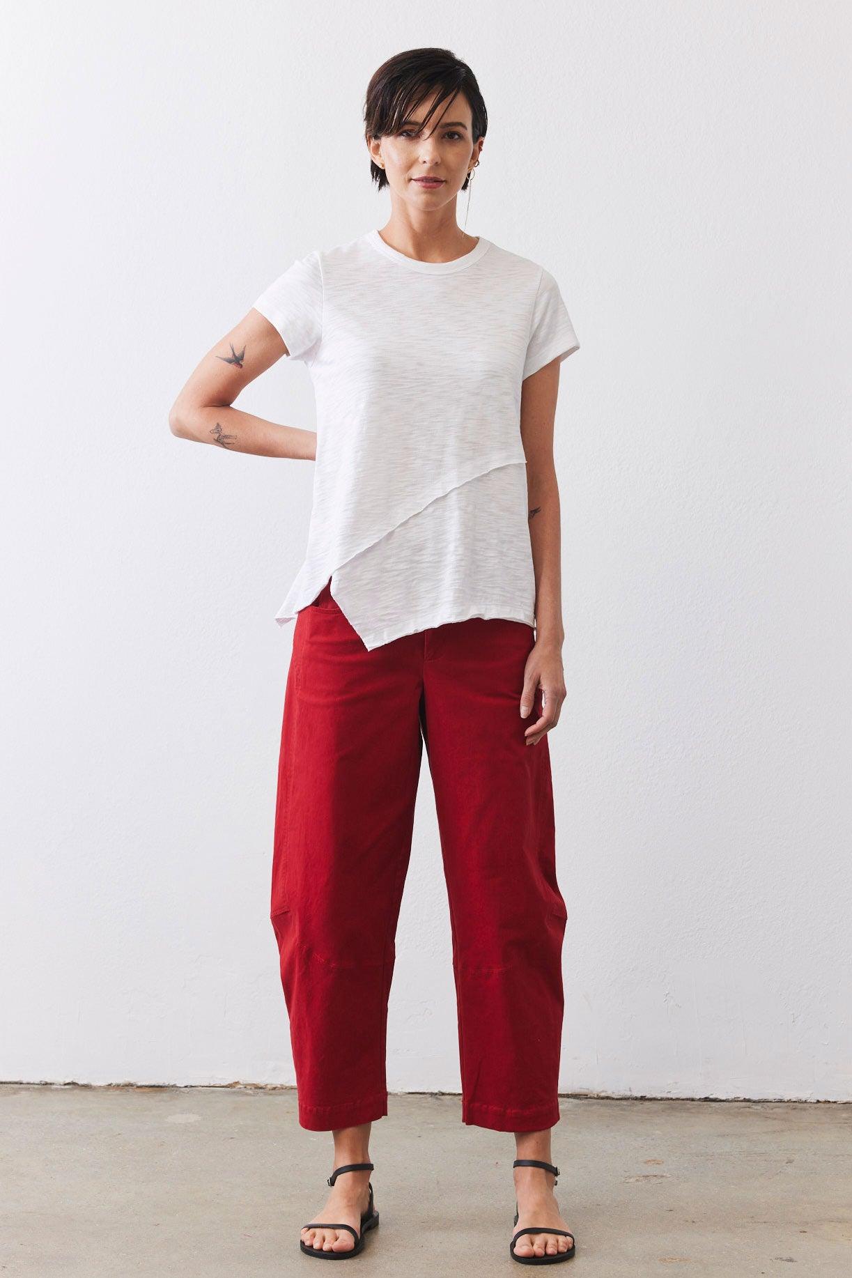 Inner Glow Asymmetric Short Sleeve Top Product Image