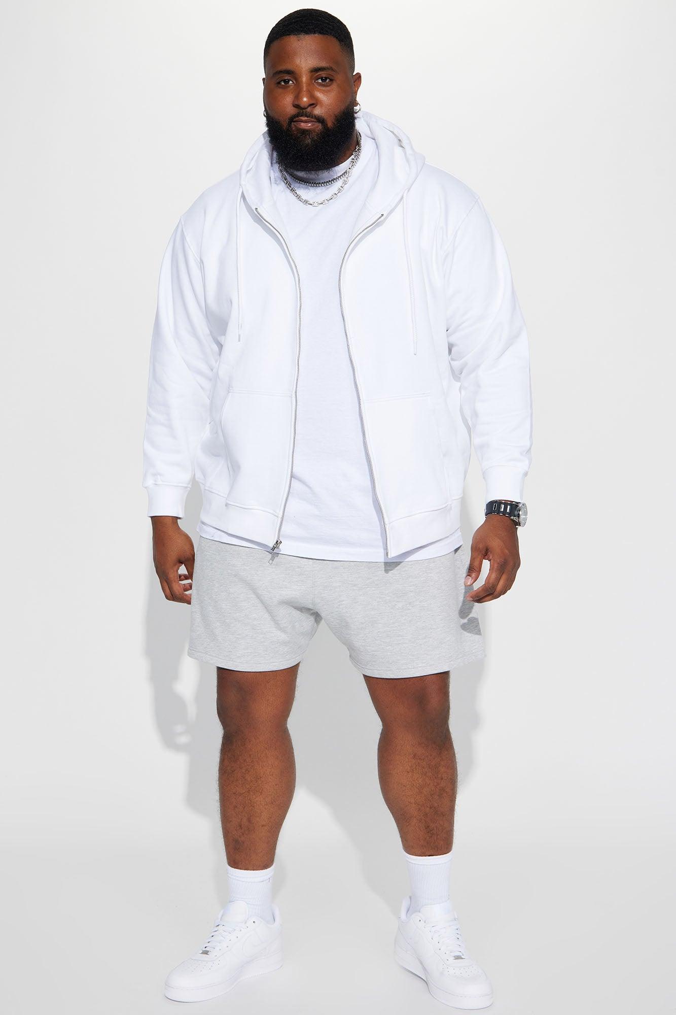 Tyson Oversize Heavyweight Sweat Shorts - Heather Grey Product Image
