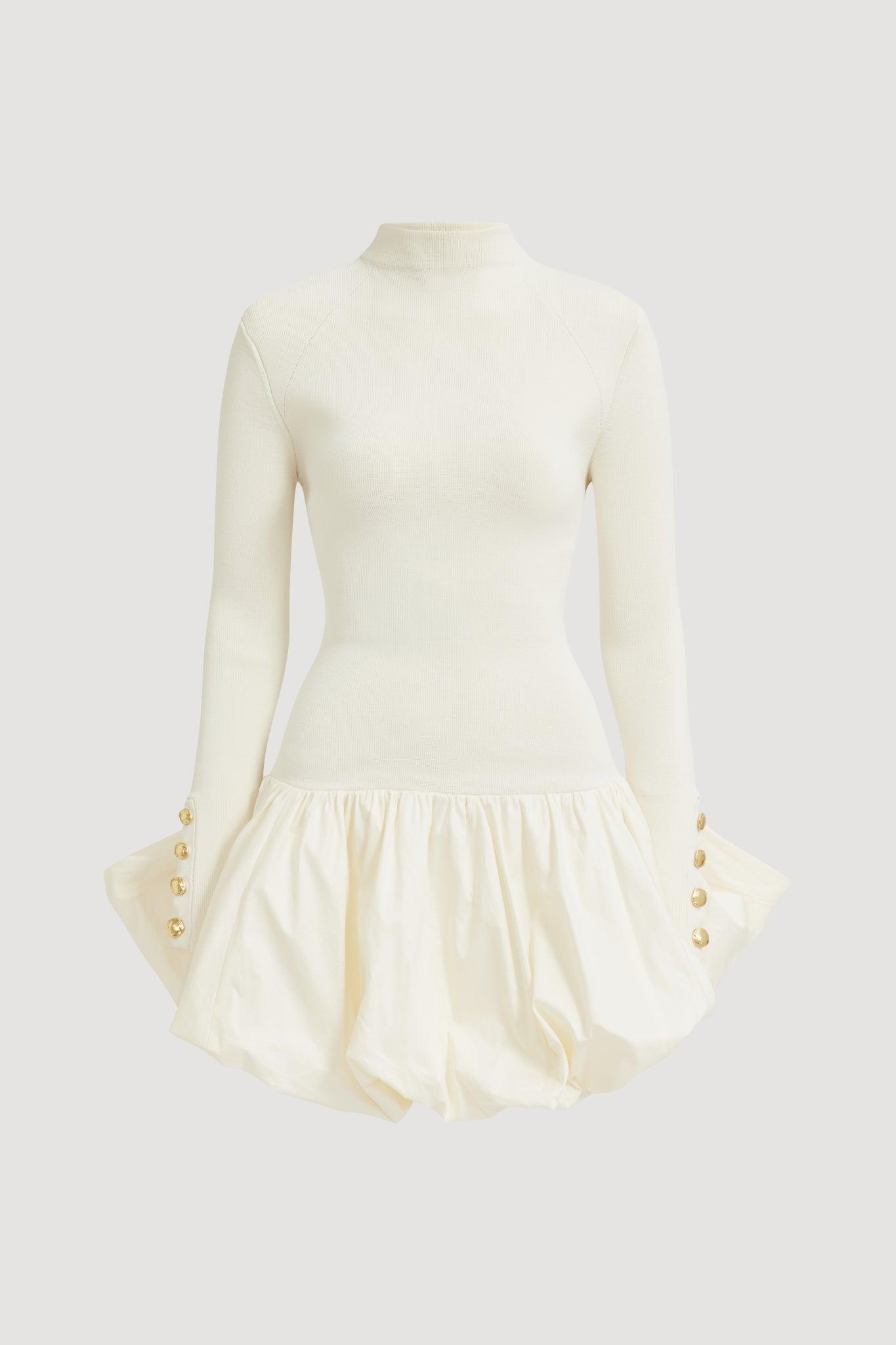 Elodi Knit Mini Dress-CREAM / XXS Product Image