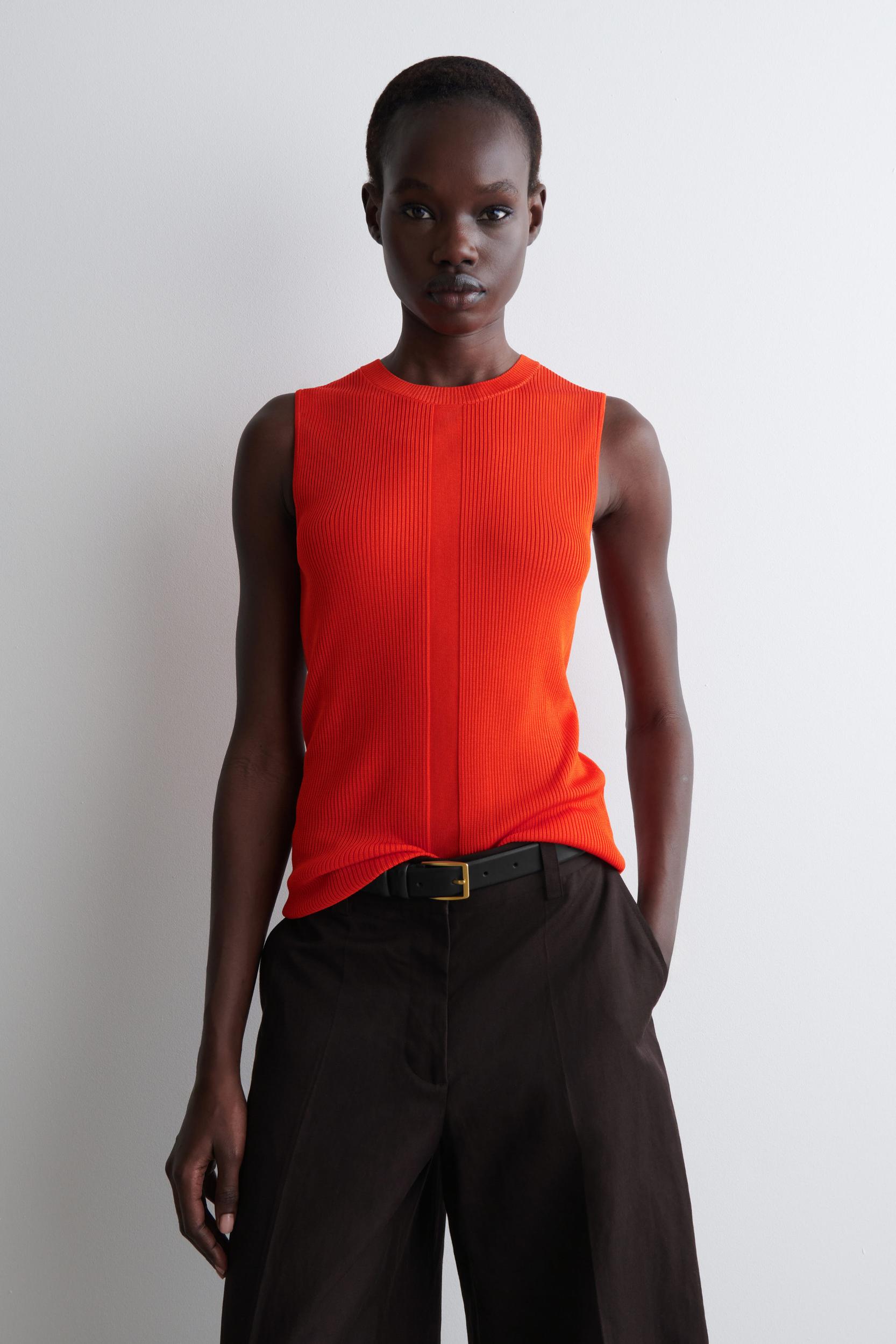 RIBBED-KNIT TANK TOP Product Image