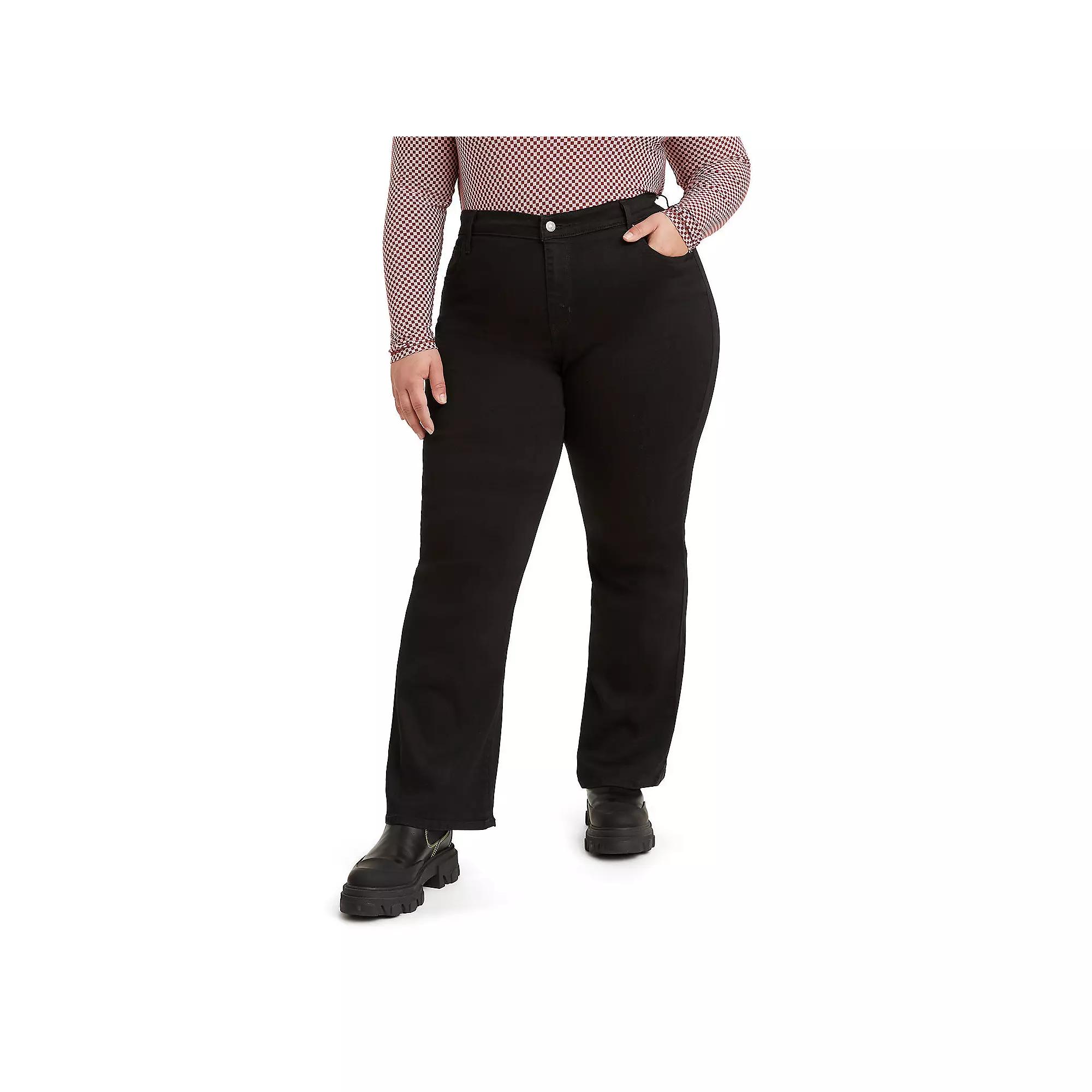 Plus Size Levi's® 725™ High-Rise Bootcut Jeans, Women's, Size: 20 - Regular, Soft Black Product Image