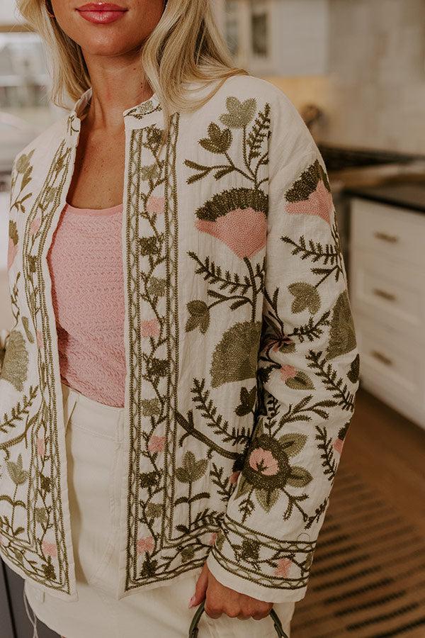 Strolling Down Haight-Ashbury Street Embroidered Jacket Product Image