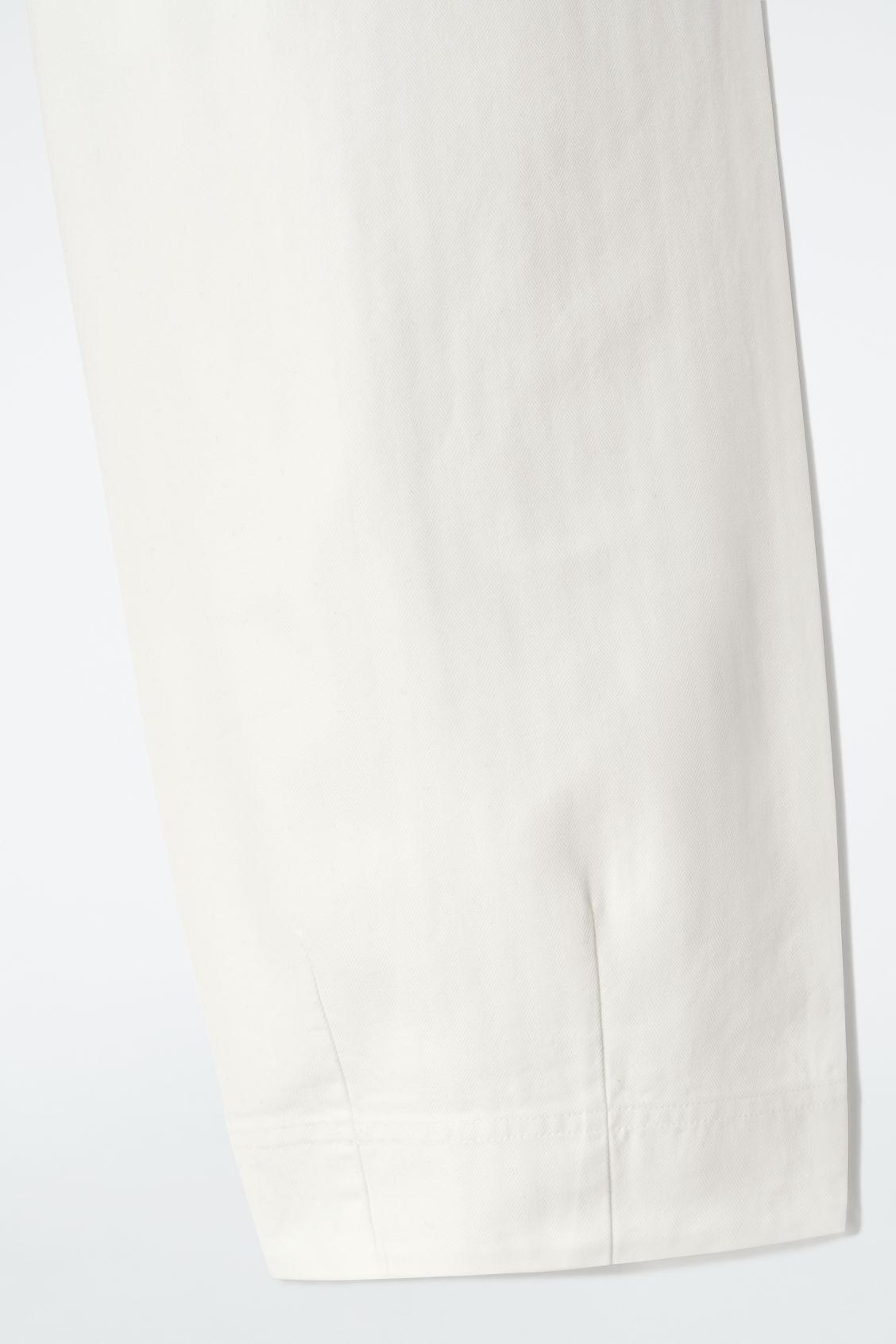 COTTON TAPERED DRAWSTRING PANTS Product Image