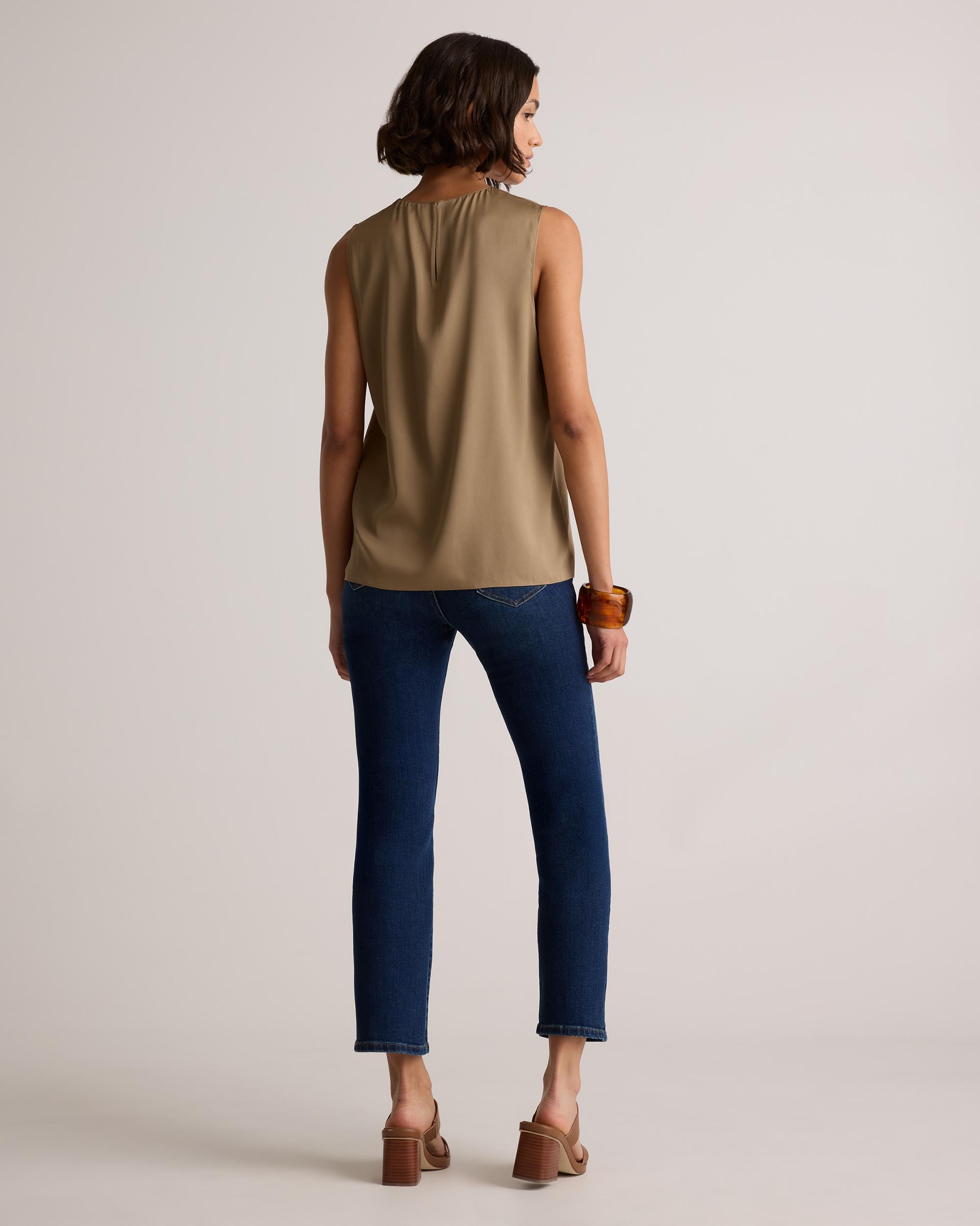 Quince | Women's Washable Stretch Silk Shell Tank Top Mulberry Silk Product Image