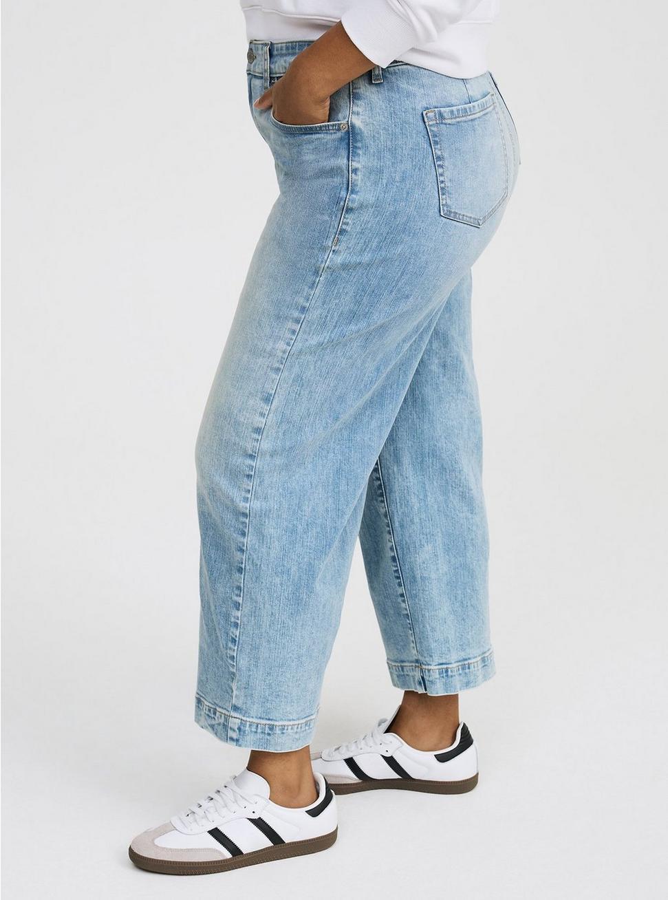 High-Rise Wide-Leg Ankle Crop Jean Product Image