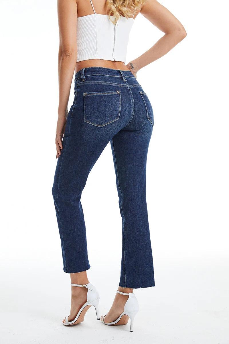 Bayeas Mid Rise Straight Jeans Product Image