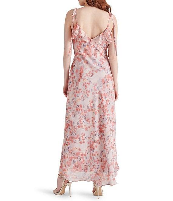 Steve Madden Adalina Floral Print V-Neck Sleeveless Maxi Dress Product Image