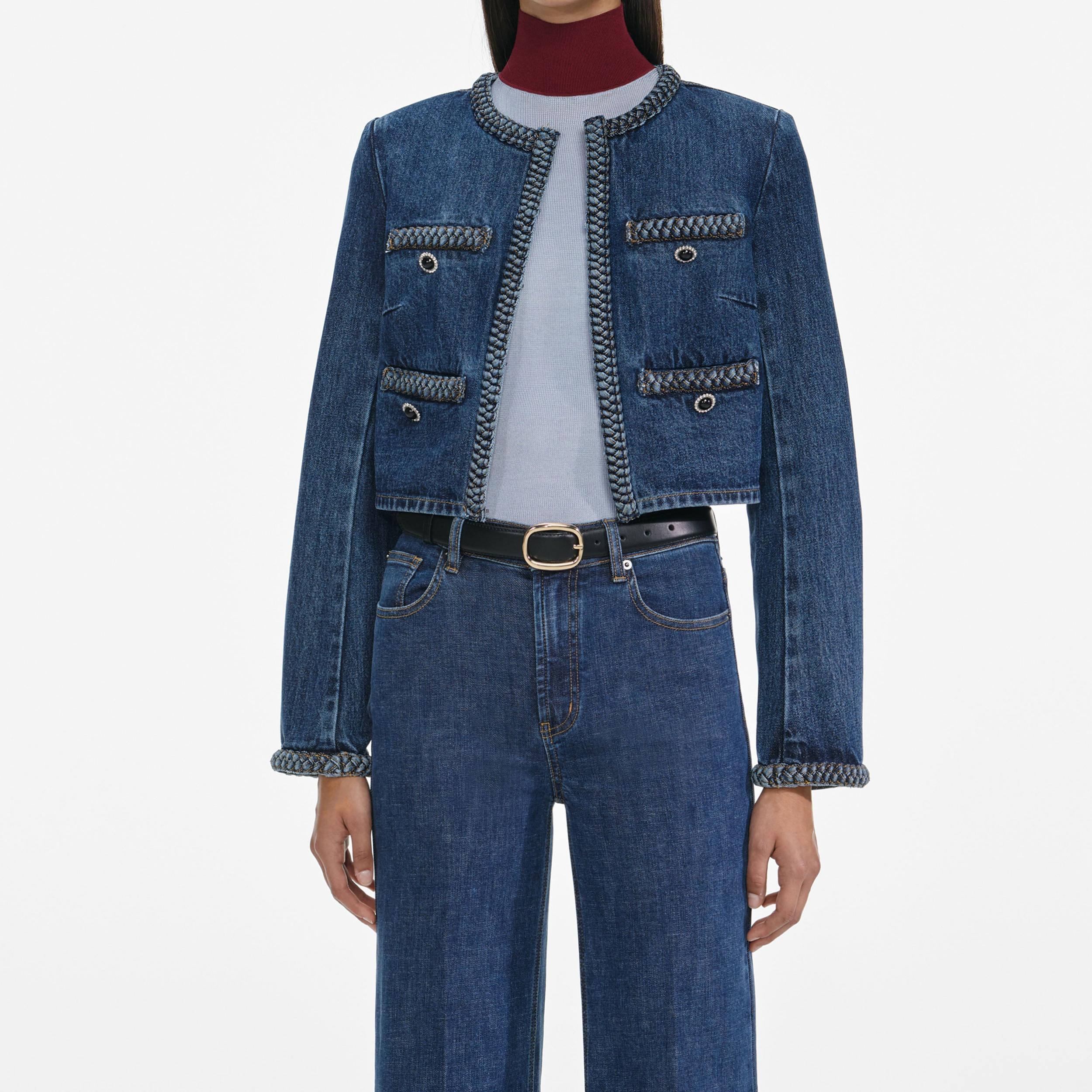 Denim Braided Jacket Product Image