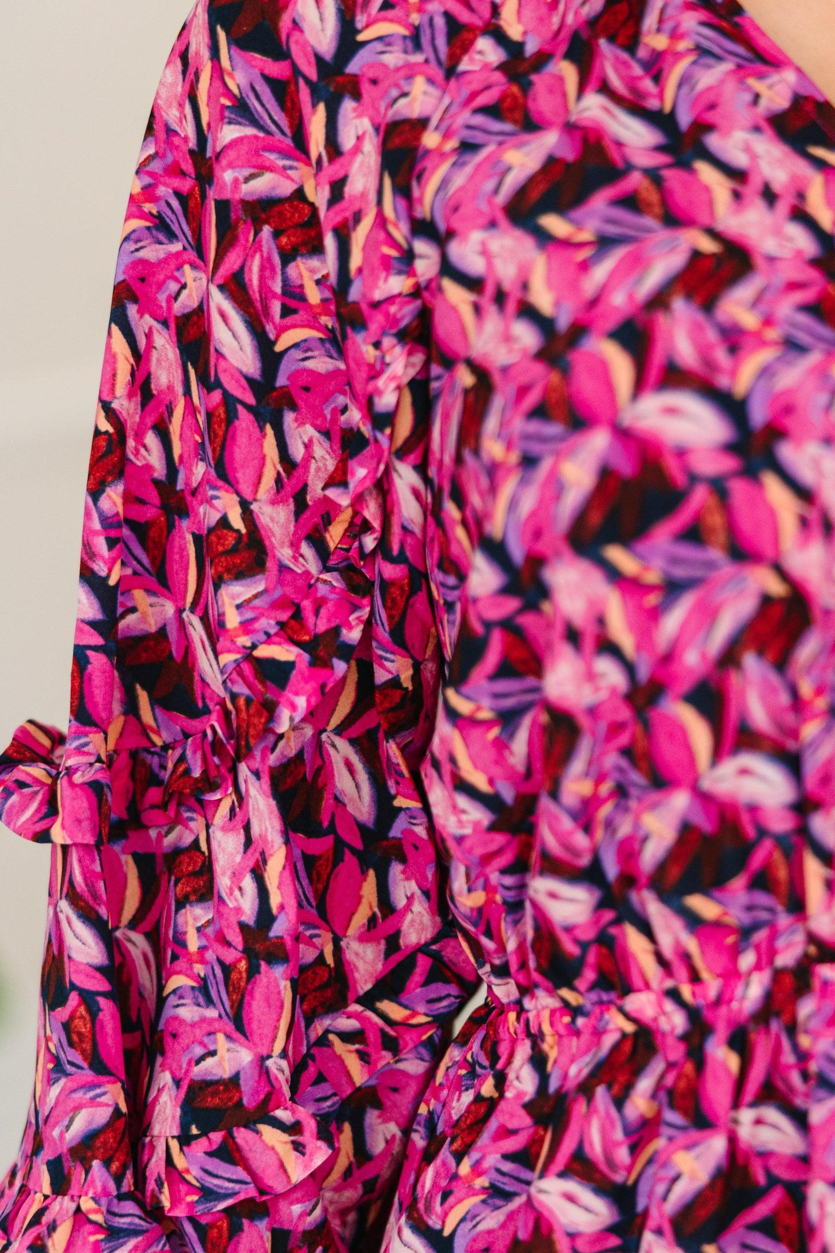 Sweet New Days Orchid Purple Abstract Dress Female Product Image