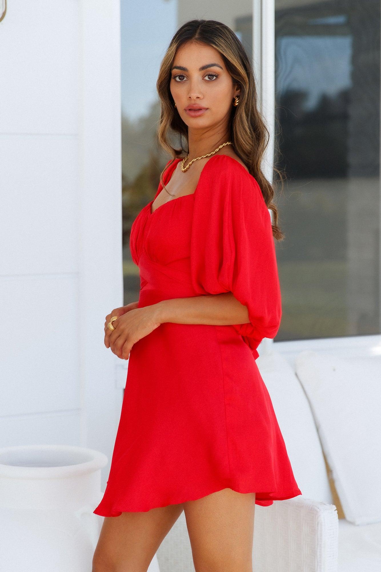 Fate Found Us Dress Red Product Image