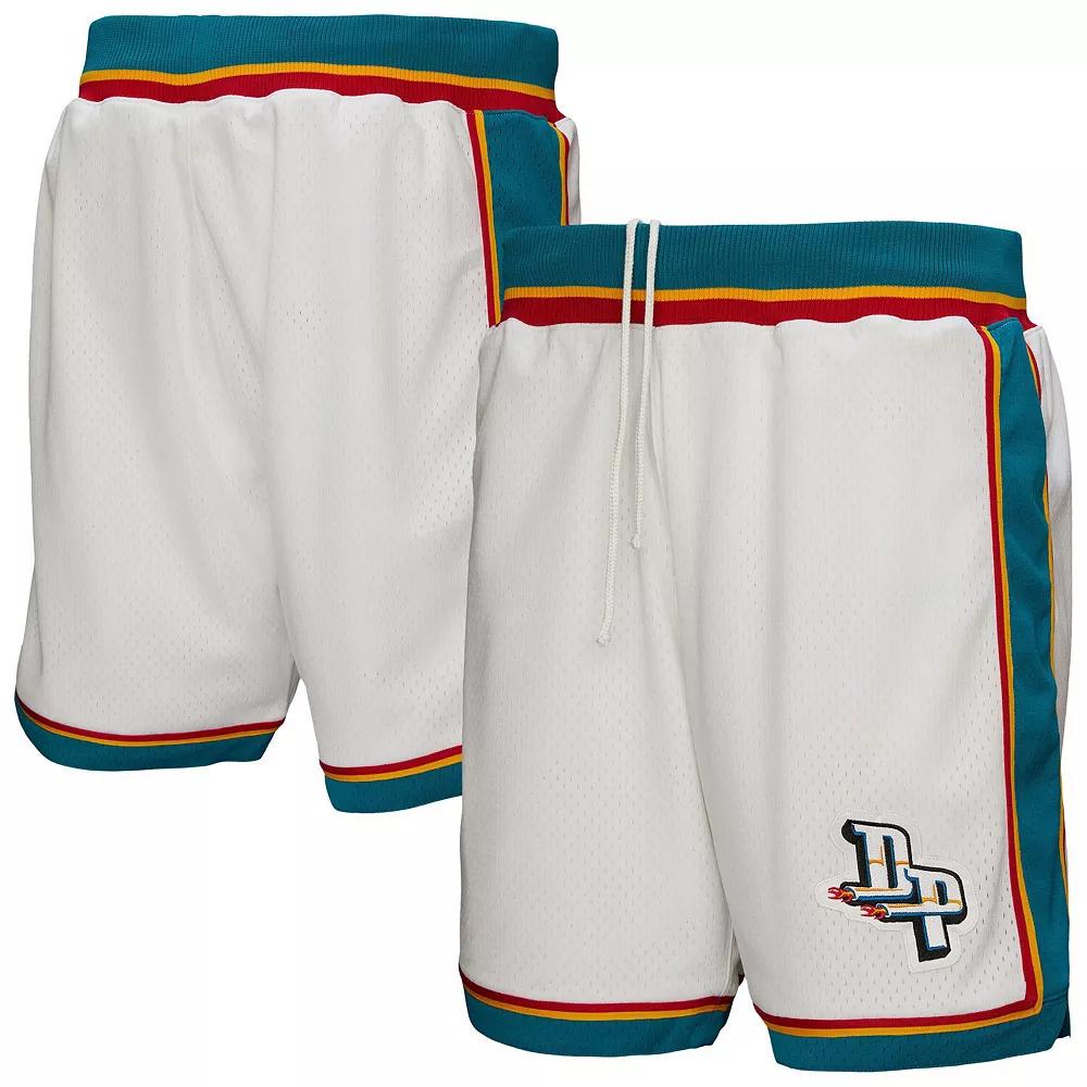 Men's Mitchell & Ness  White Detroit Pistons Authentic Shorts, Size: Small, Pis White Product Image
