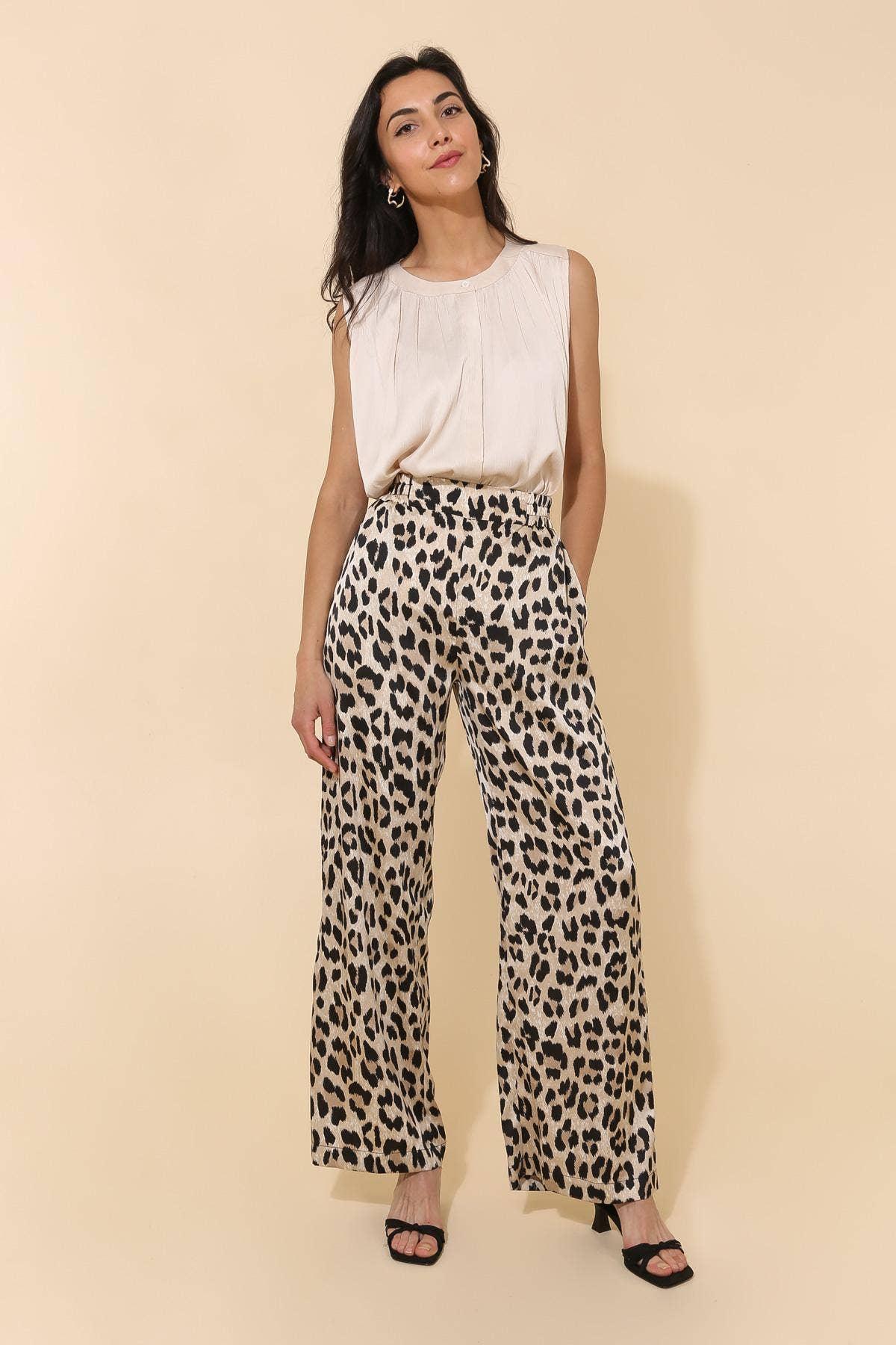 Leopard Print Pants Product Image