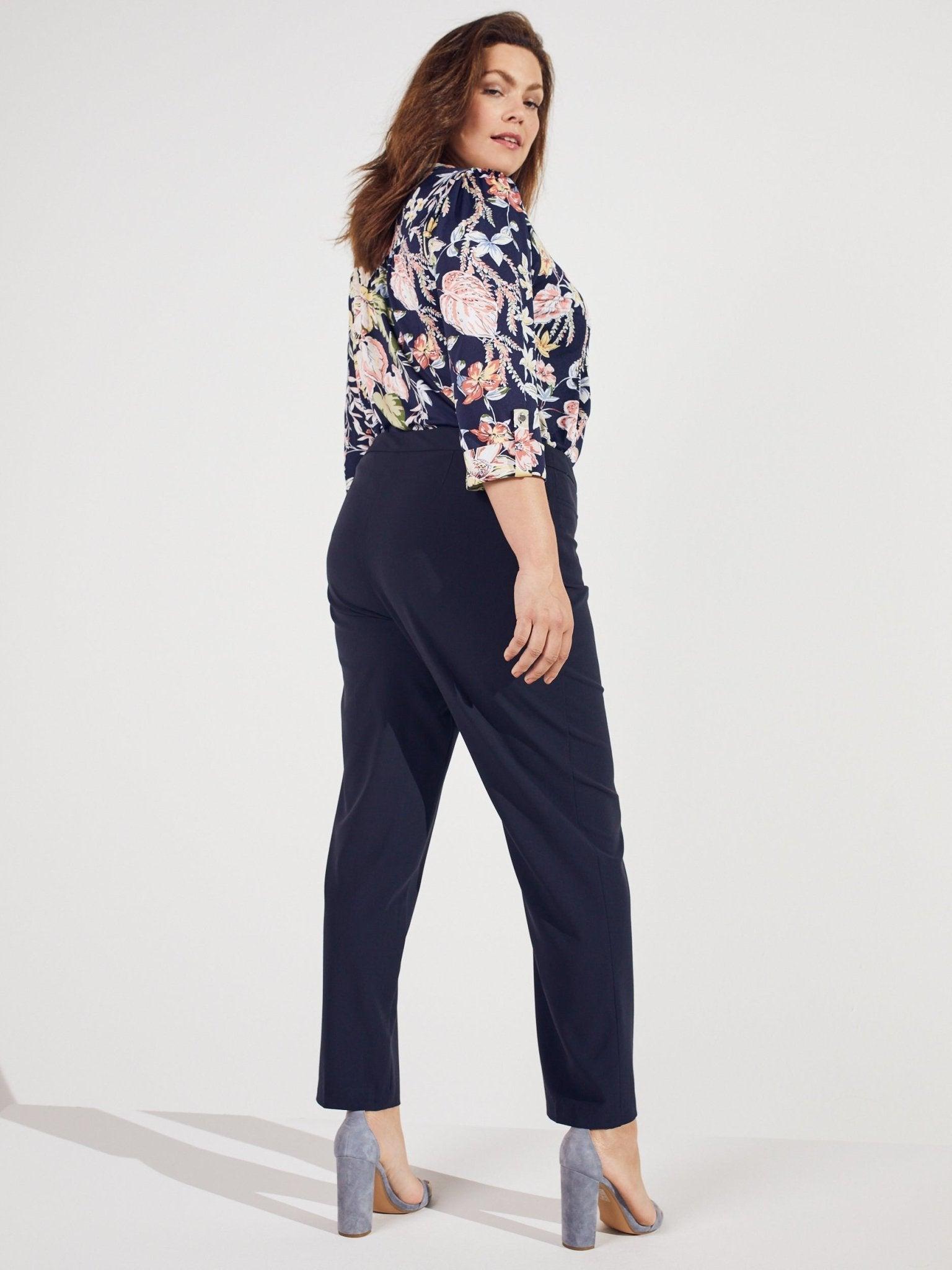 Roz & Ali™ Pull On Tummy Control Pants With L Pockets, Tall Length Plus Product Image