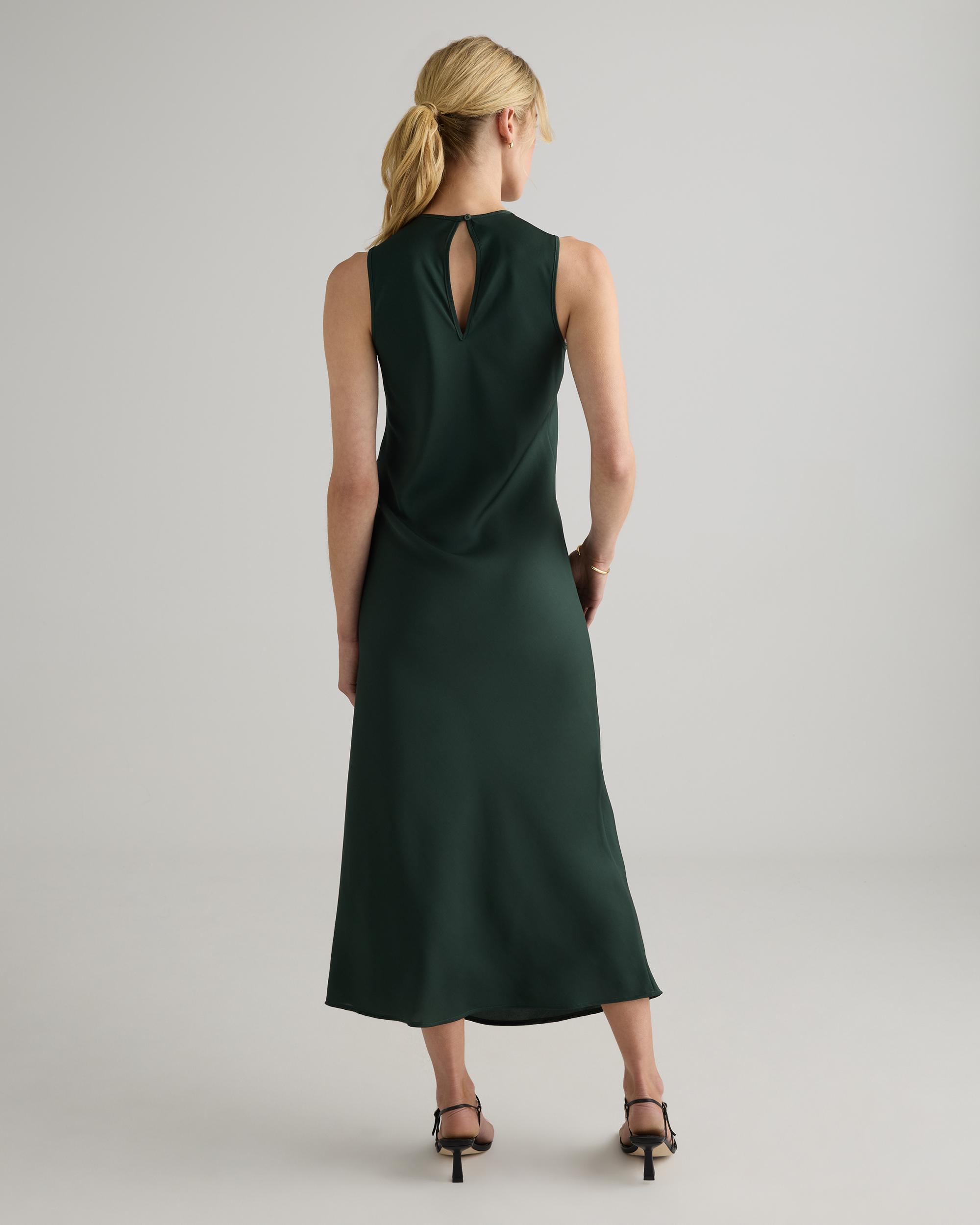 Quince | Women's Washable Stretch Silk Tank Top Midi Dress Size XL Product Image