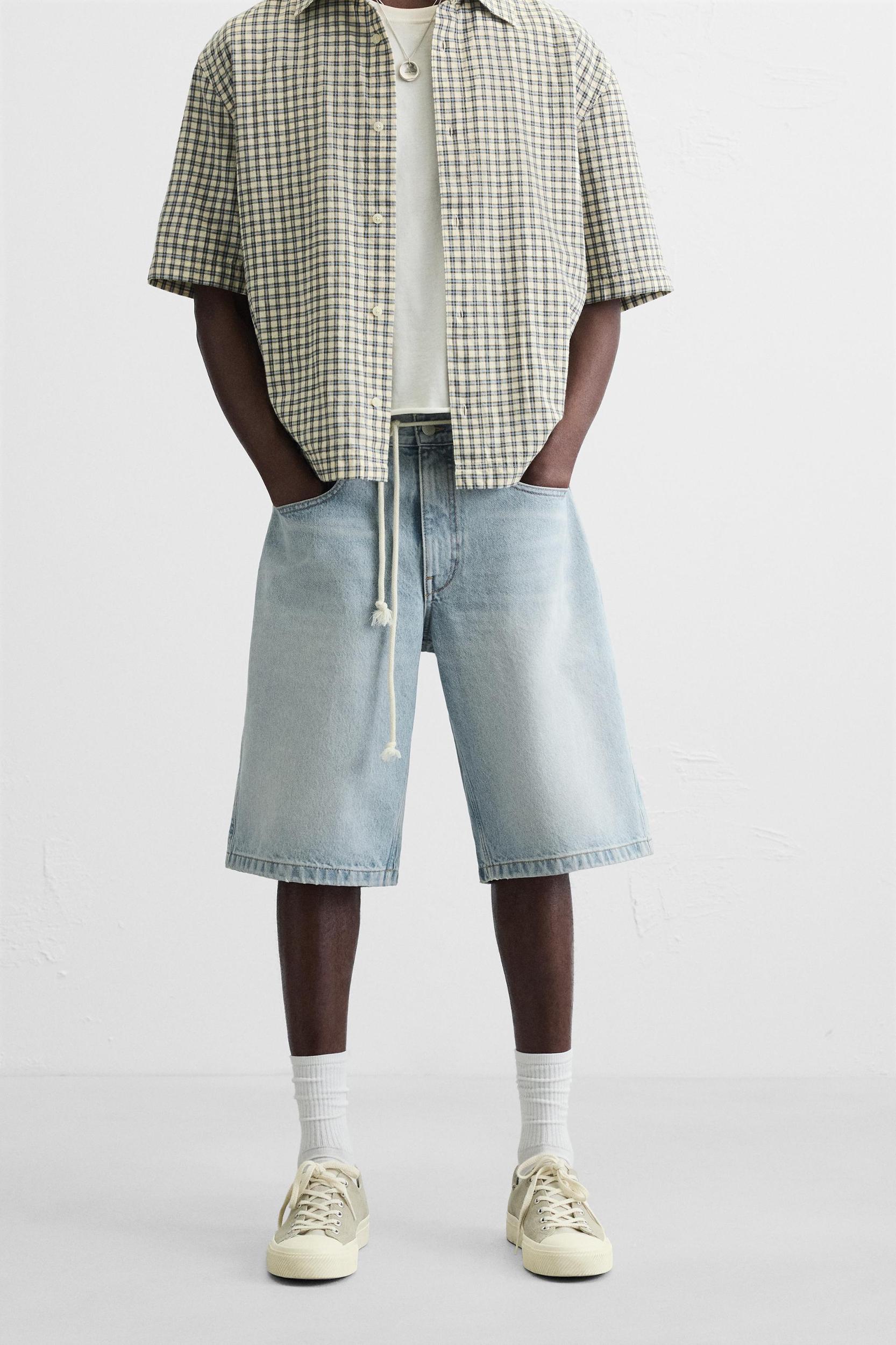 BAGGY FIT DENIM SHORTS Product Image