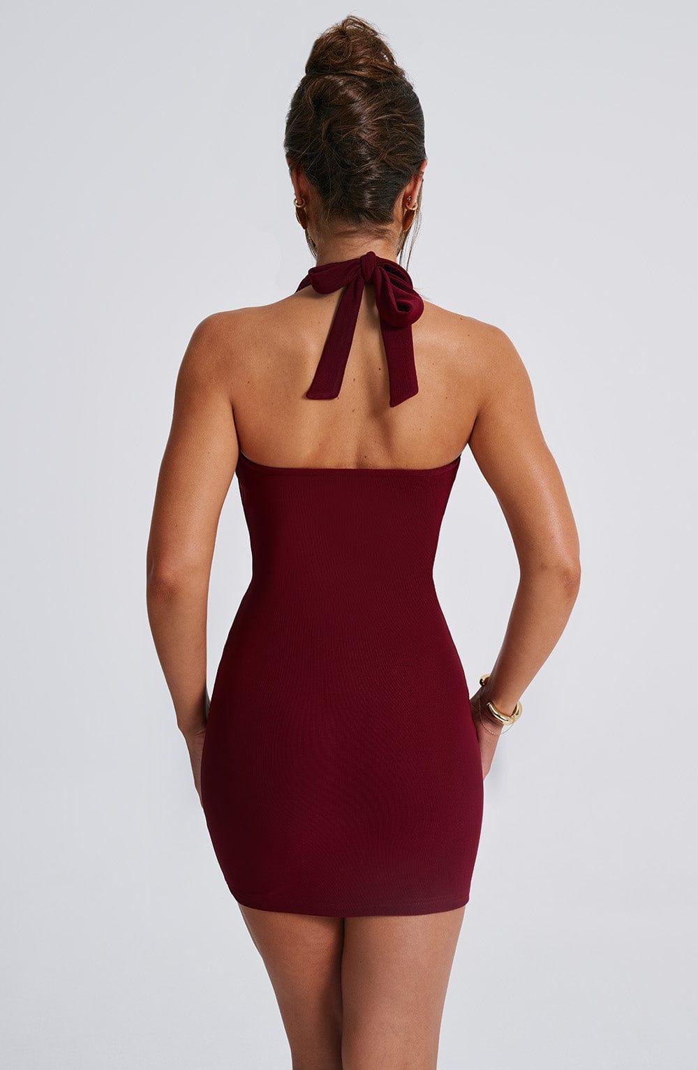 Fallon Mini Dress - Burgundy Product Image