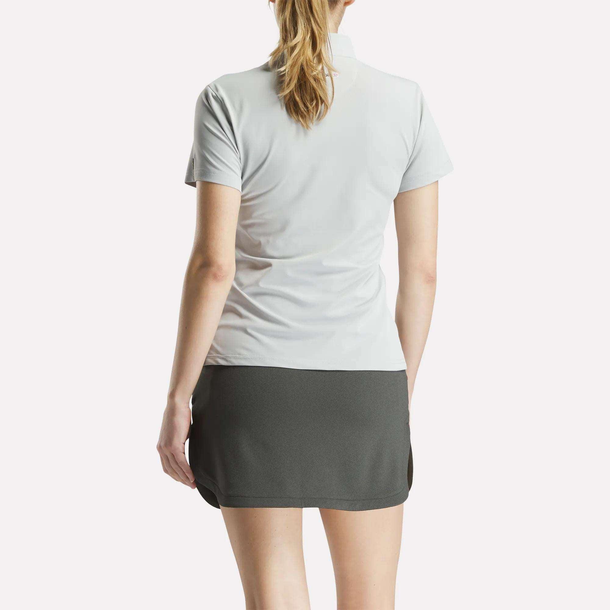 Women's Short Sleeve Stretch Pique Placket Polo Shirt Female Product Image