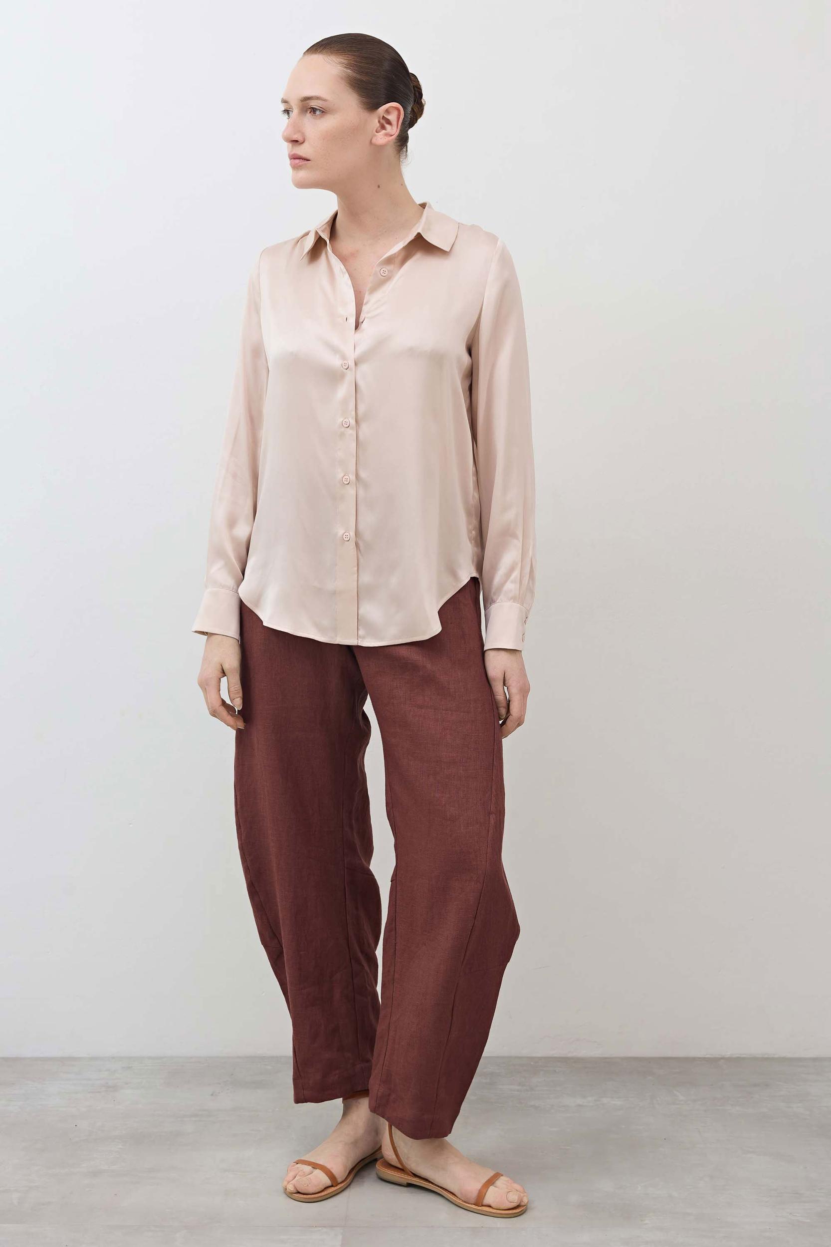 The Uptown Loose Linen Pants Product Image