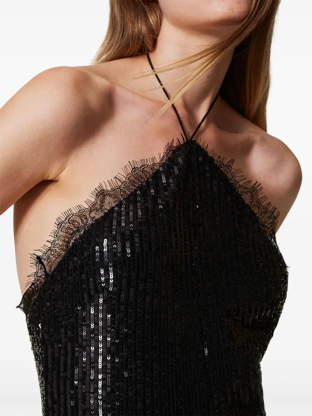 sequin-embellished midi dress Product Image