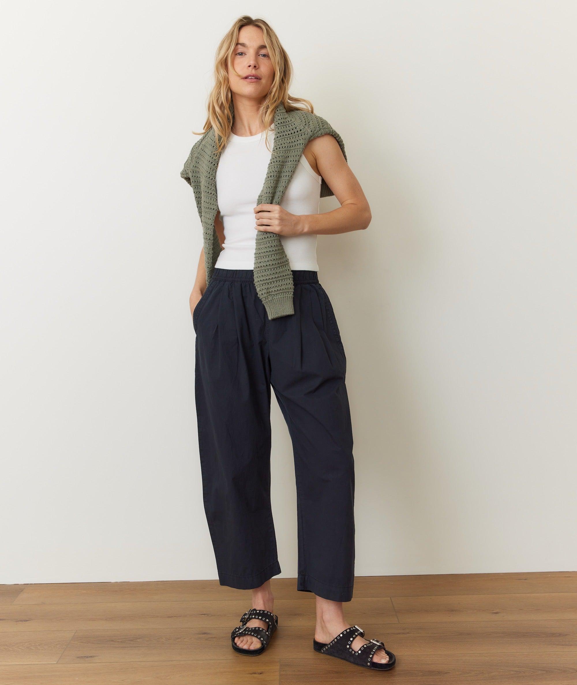Kyra Poplin Barrel Pant Product Image