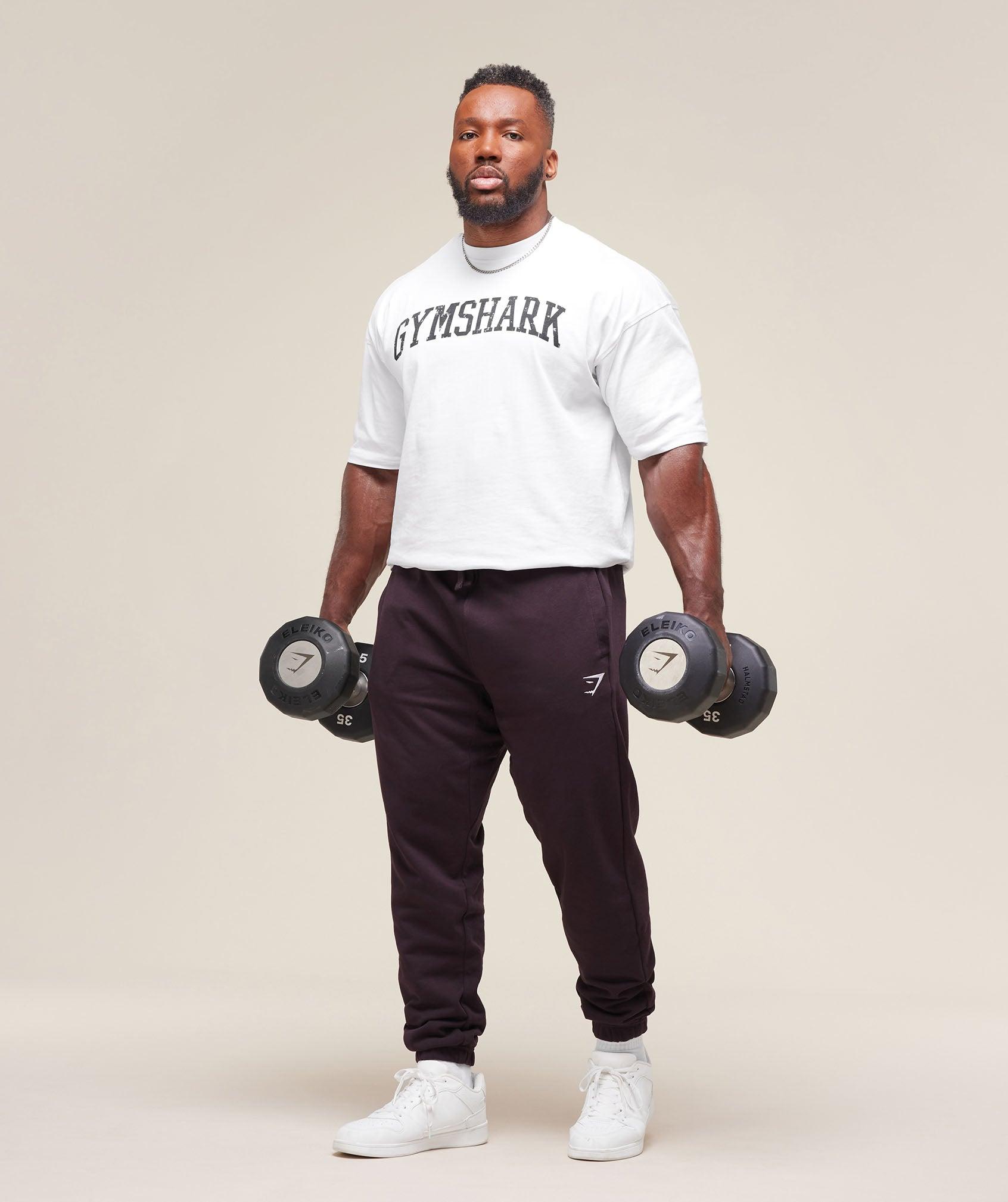 Gymshark Essential Oversized Joggers - Plum Brown Male Product Image