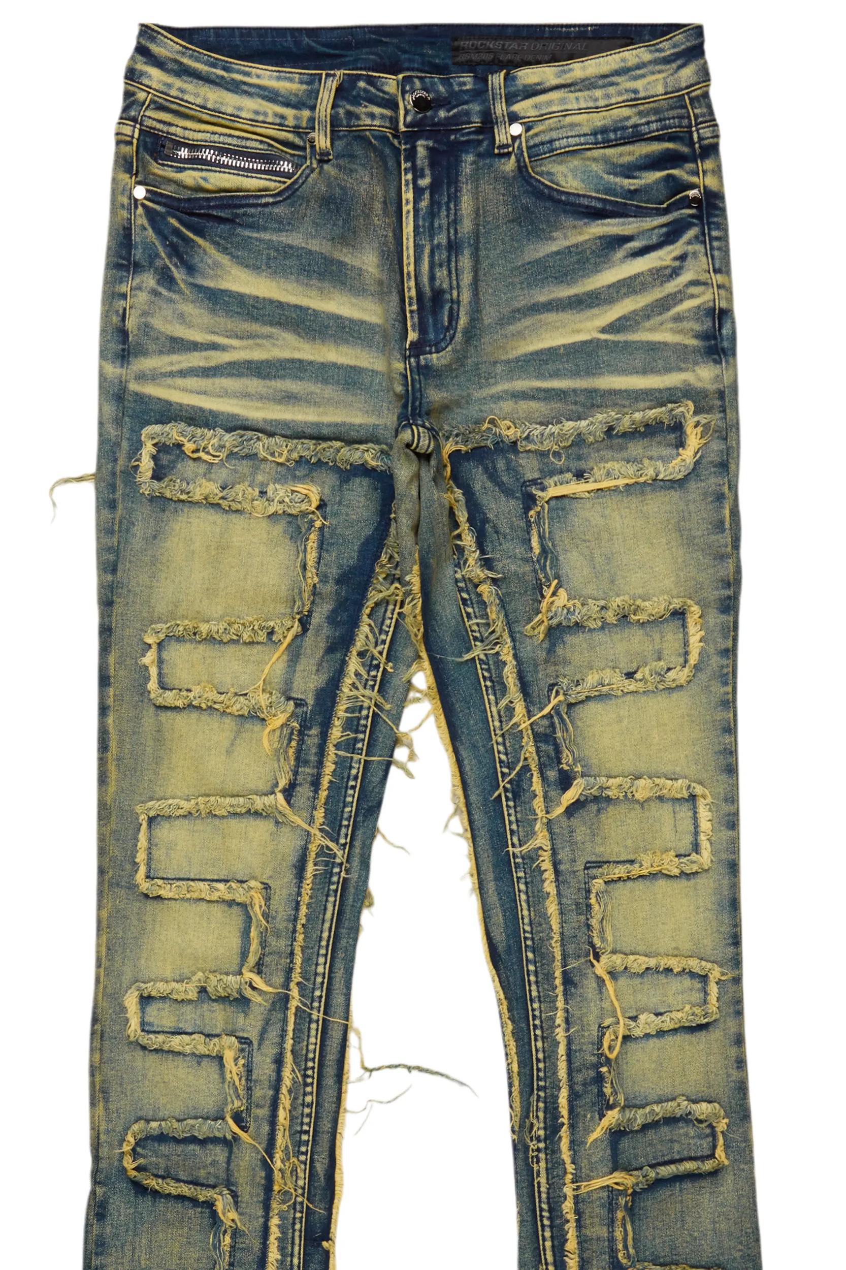 Shake Tint Stacked Flare Jean Male Product Image