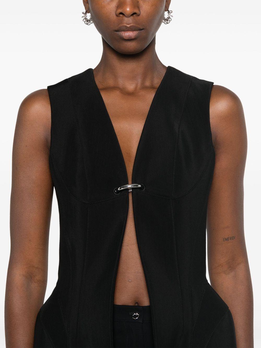 corseted pierced vest Product Image