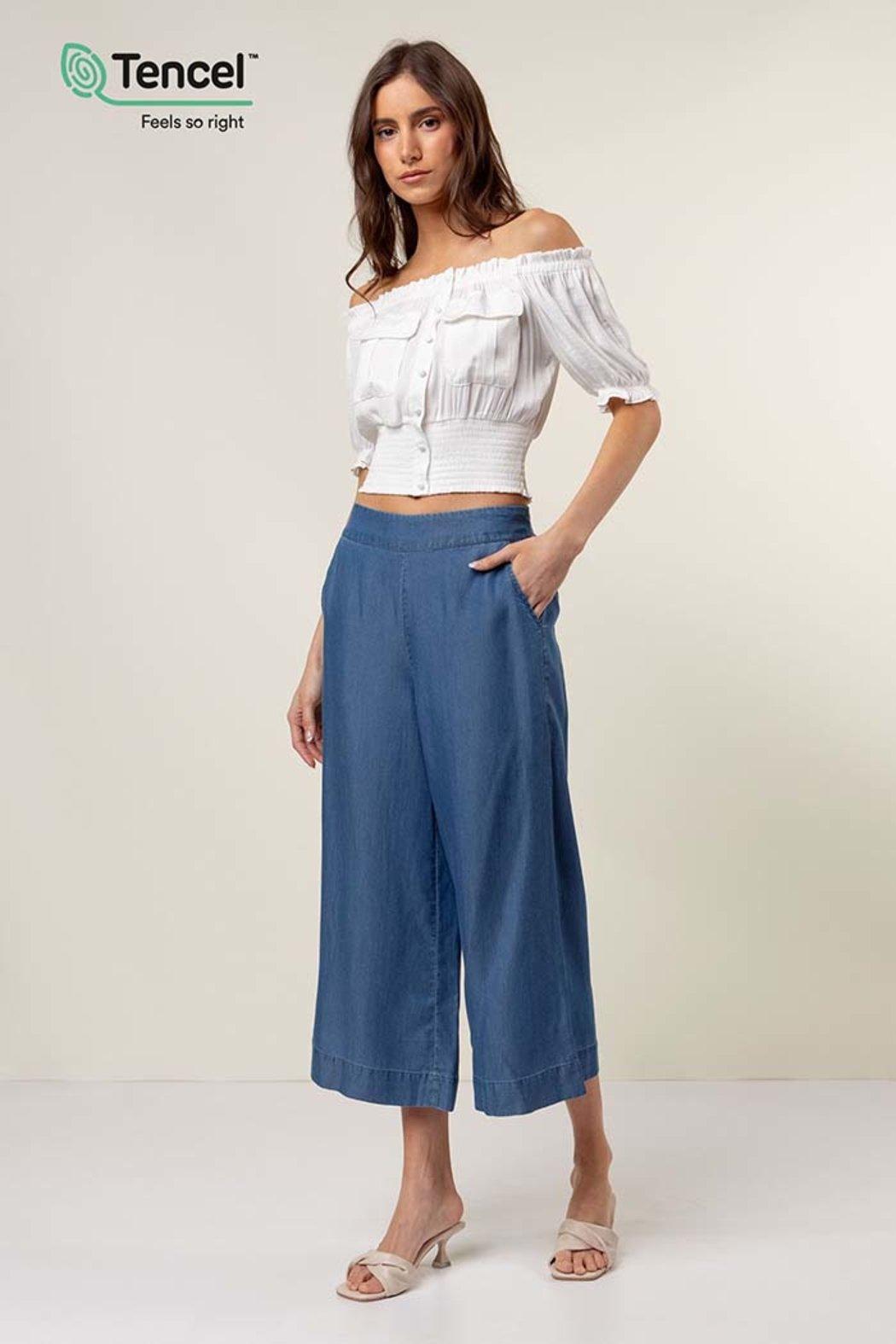 Tencel Culotte Pants Product Image