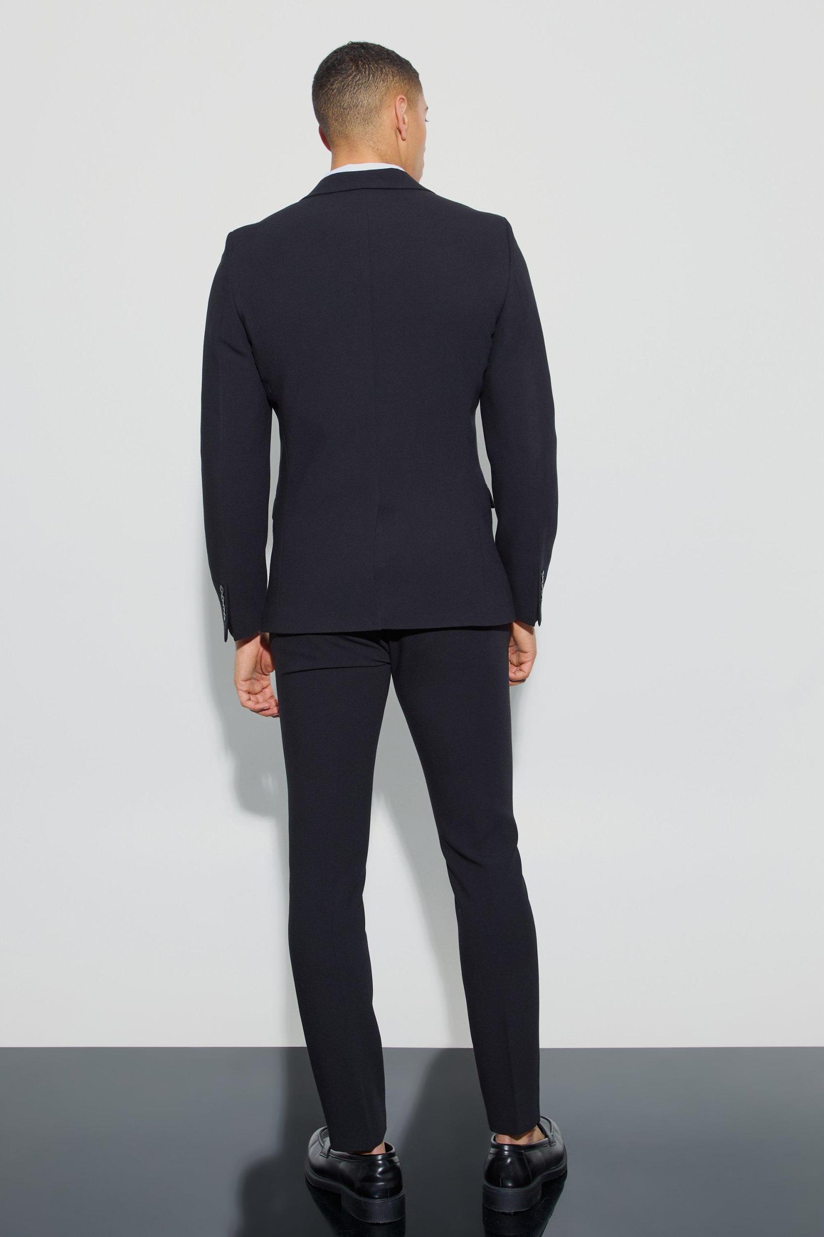 Jersey Skinny Dress Pants | boohooMAN USA Product Image