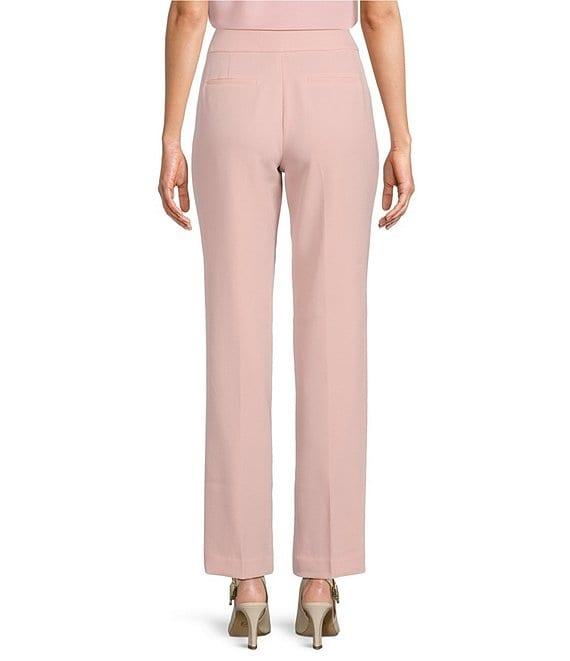 Kasper Flat Front Slim Straight Pants Product Image