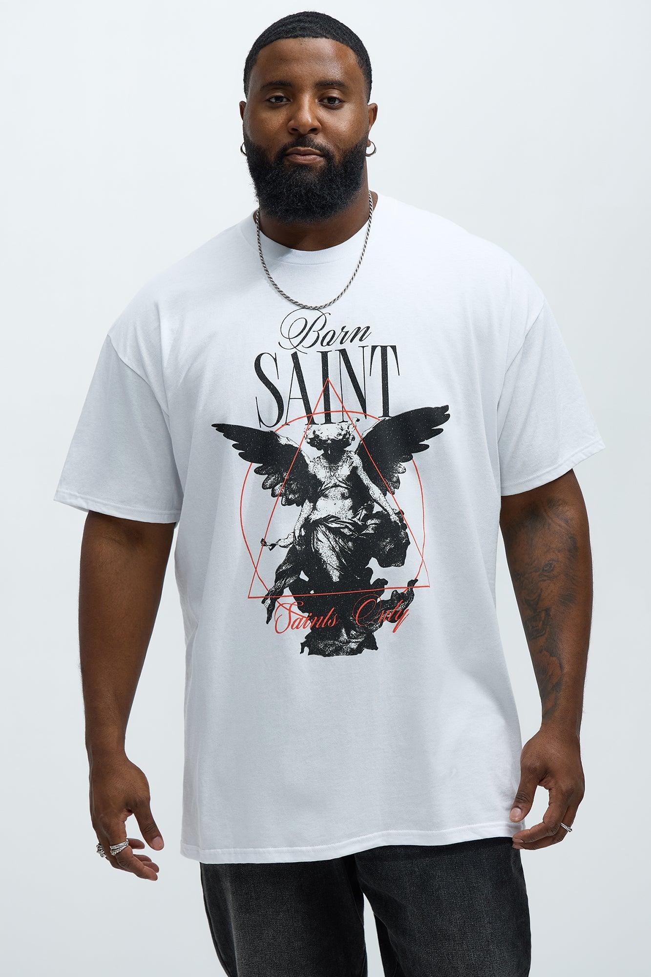 Born Saint Short Sleeve Tee - White Product Image