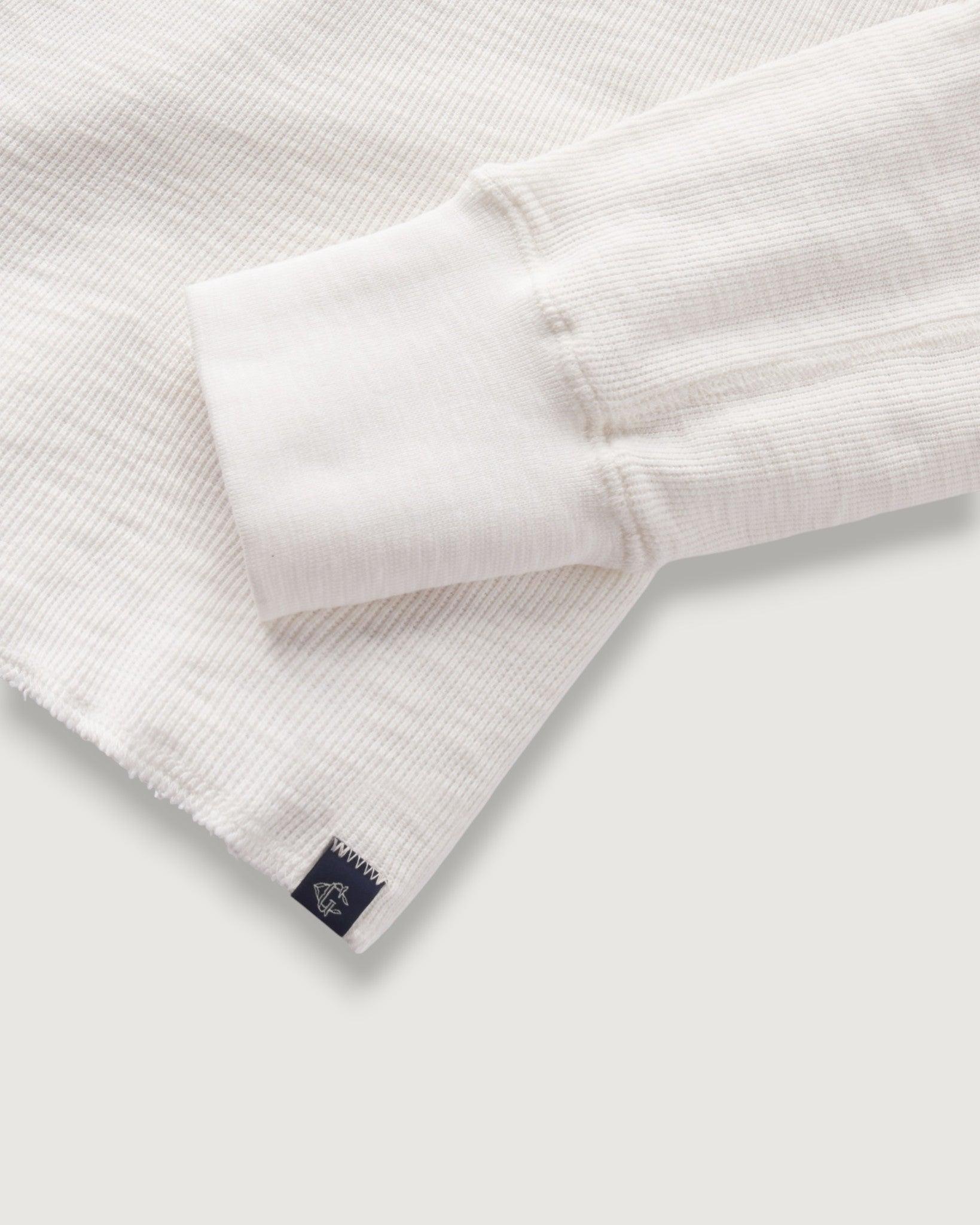 Clint Waffle Cotton Crew - Antique White Product Image