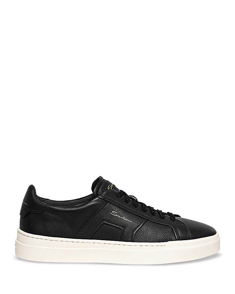 Santoni Mens Double Buckle Lace Up Sneakers Product Image