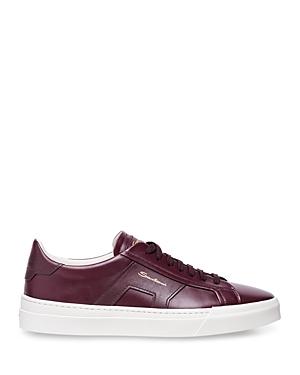 Santoni Mens Double Buckle Lace Up Sneakers Product Image