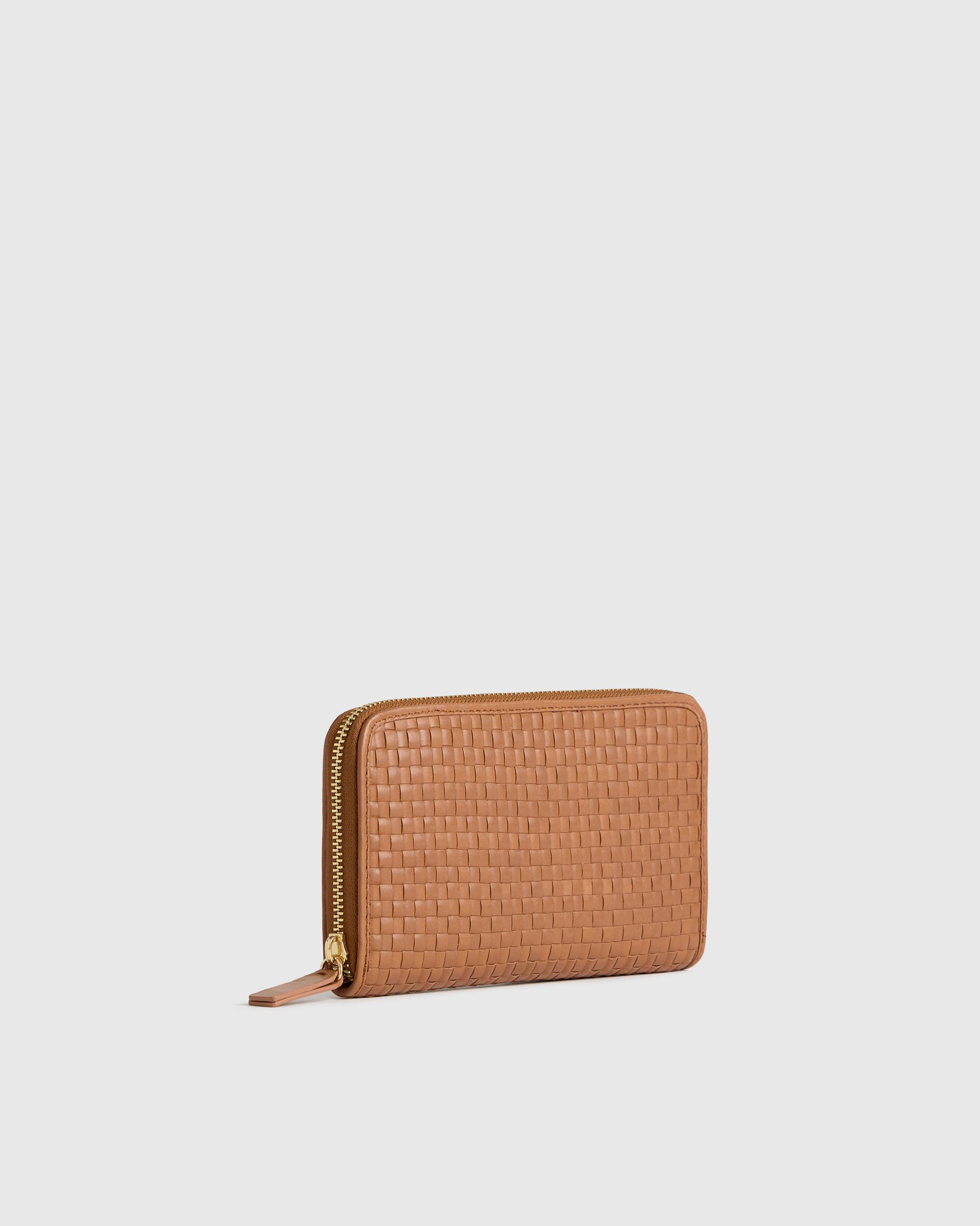 Quince | Women's Italian Leather Handwoven Continental Wallet Product Image