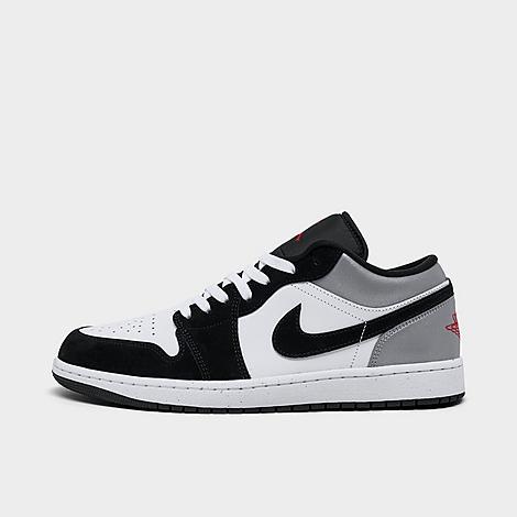 Jordan Mens Jordan Air Jordan 1 Low SE - Mens Shoes Fire Red/White/Matte Silver Product Image