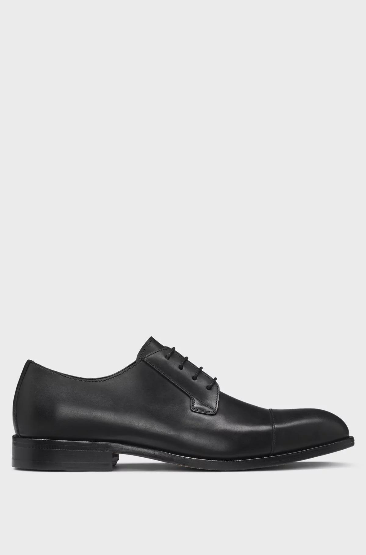 Boss Cap-Toe Derby Shoes in Leather Product Image