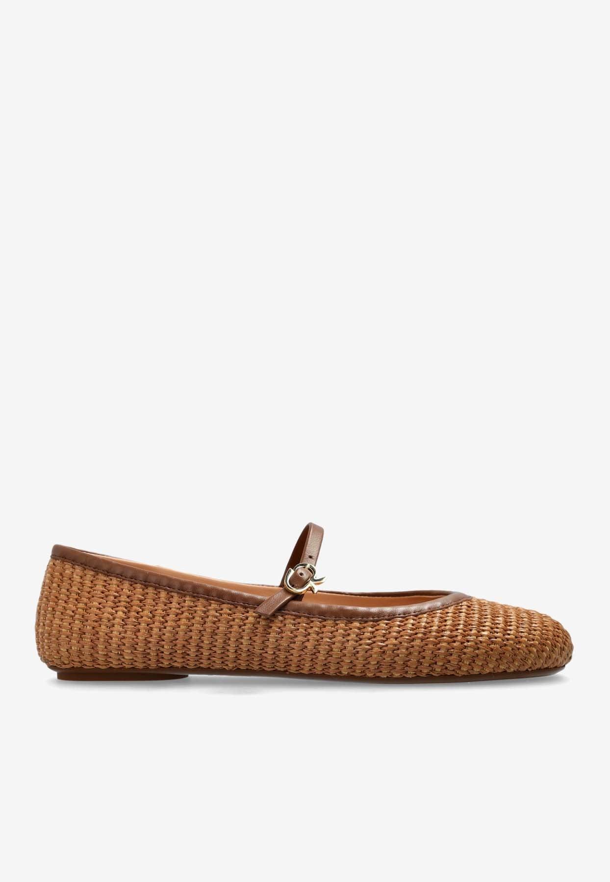 Carla raffia ballet pumps Product Image
