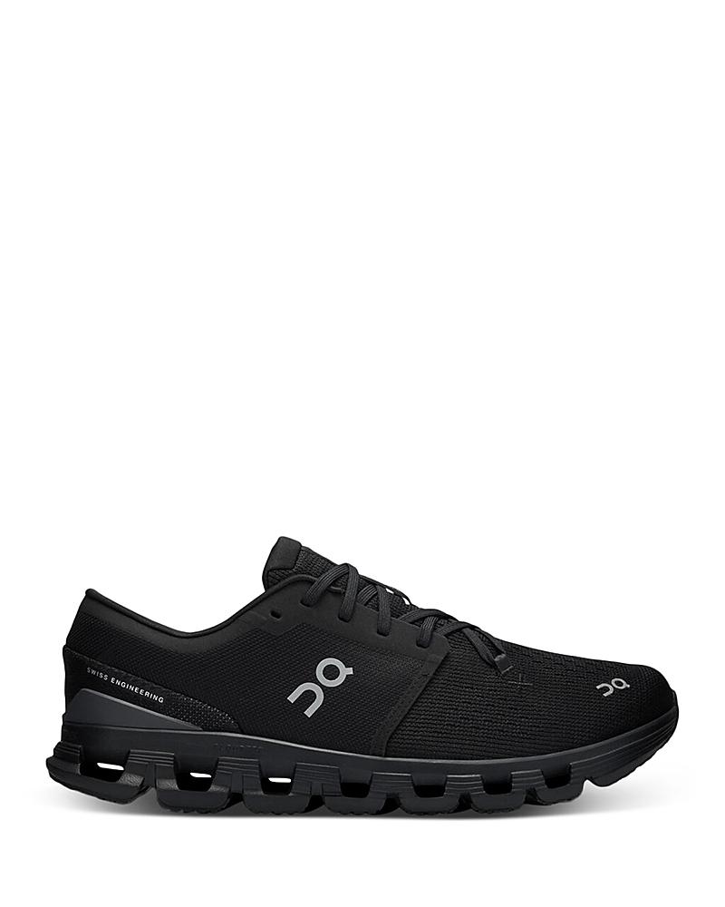 On Mens On Cloud X 4 - Mens Running Shoes Black/Black Product Image