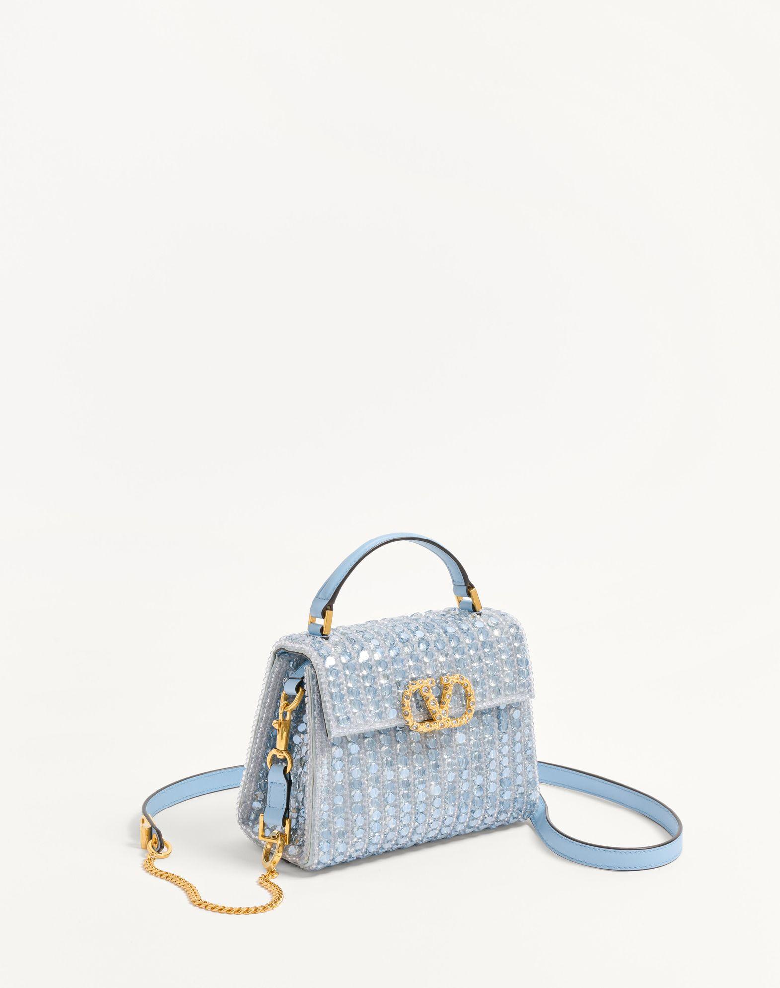 Valentino Garavani Vsling Mini Embroidered Handbag With Jewel Logo Product Image